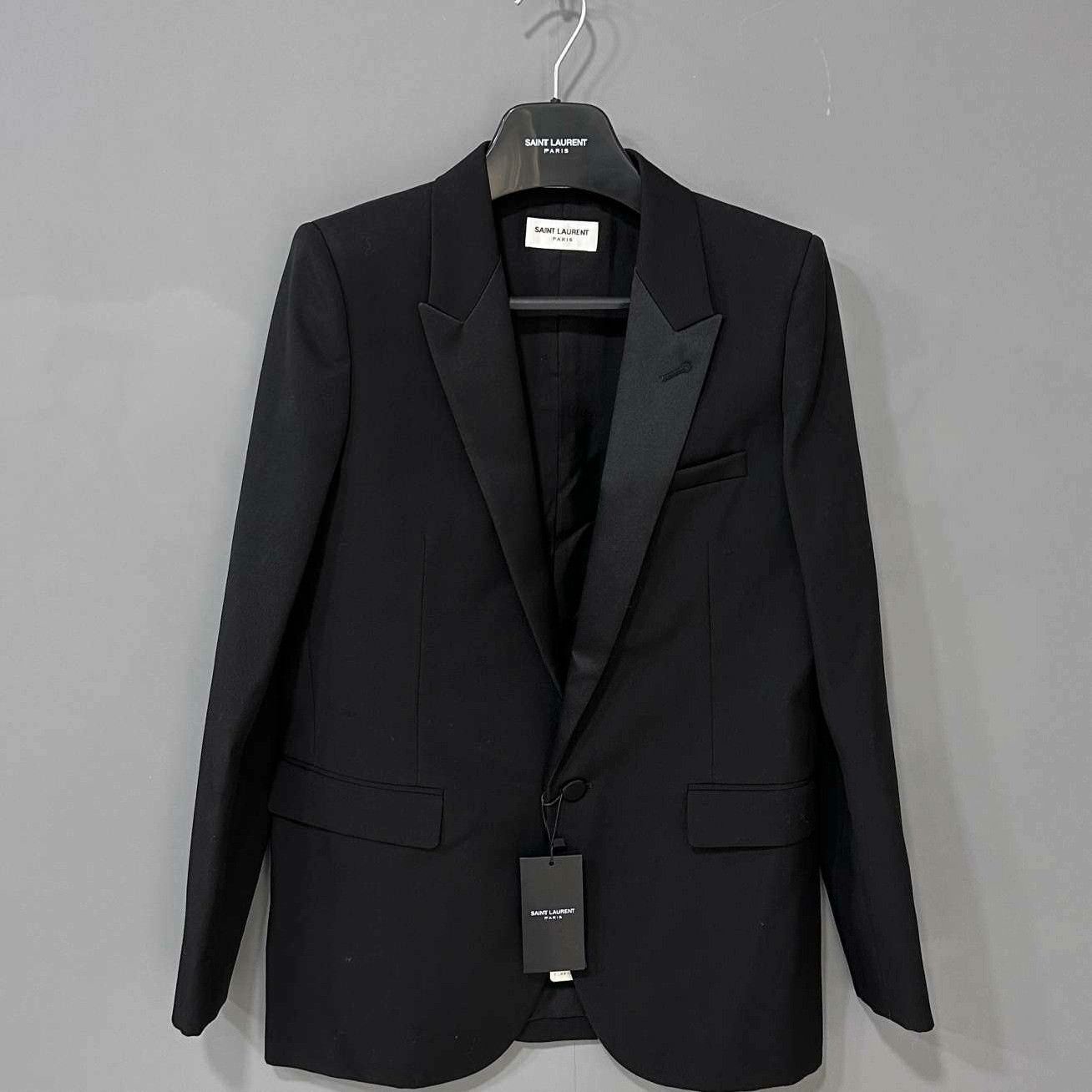 Saint Laurent Paris Saint Laurent Paris Formal Black Suit 38 women Size S / US 4 / IT 40 - 2 Thumbnail
