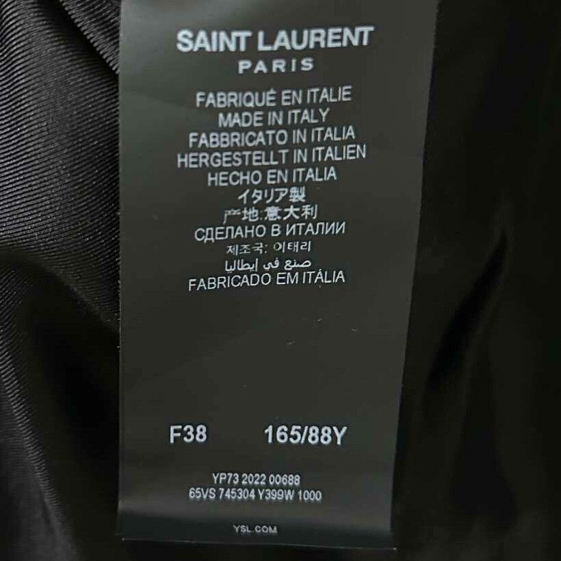 Saint Laurent Paris Saint Laurent Paris Formal Black Suit 38 women Size S / US 4 / IT 40 - 6 Thumbnail