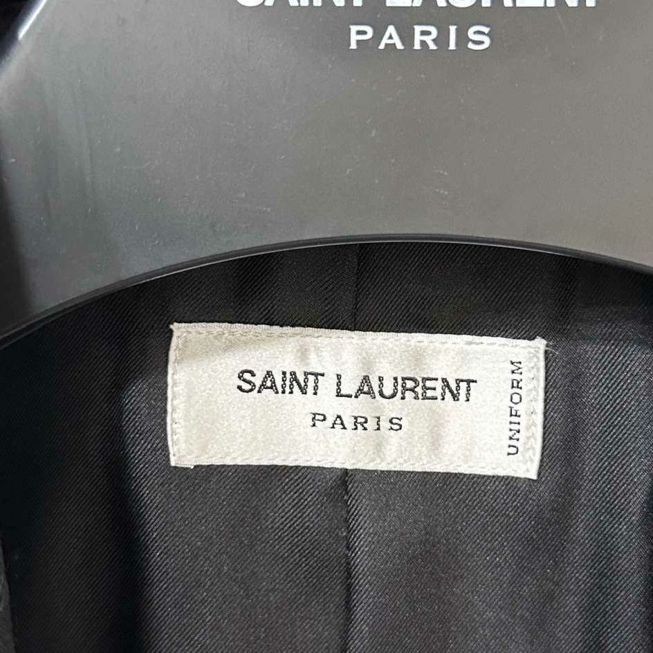 Saint Laurent Paris Saint Laurent Paris Formal Black Suit 38 Size S / US 4 / IT 40 - 4 Thumbnail
