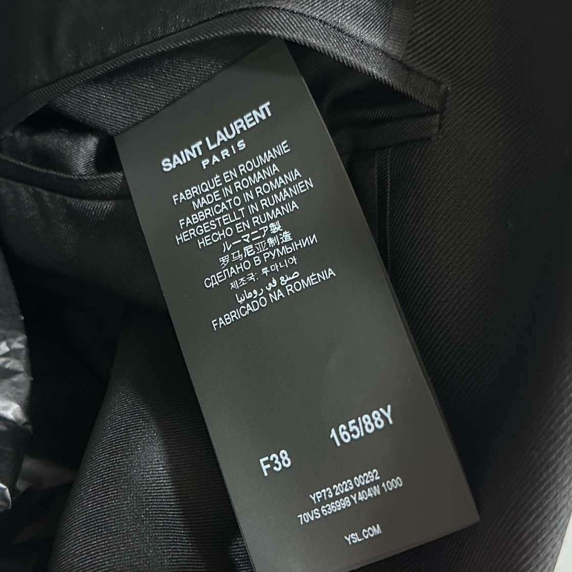 Saint Laurent Paris Saint Laurent Paris Formal Black Suit 38 Size S / US 4 / IT 40 - 7 Thumbnail