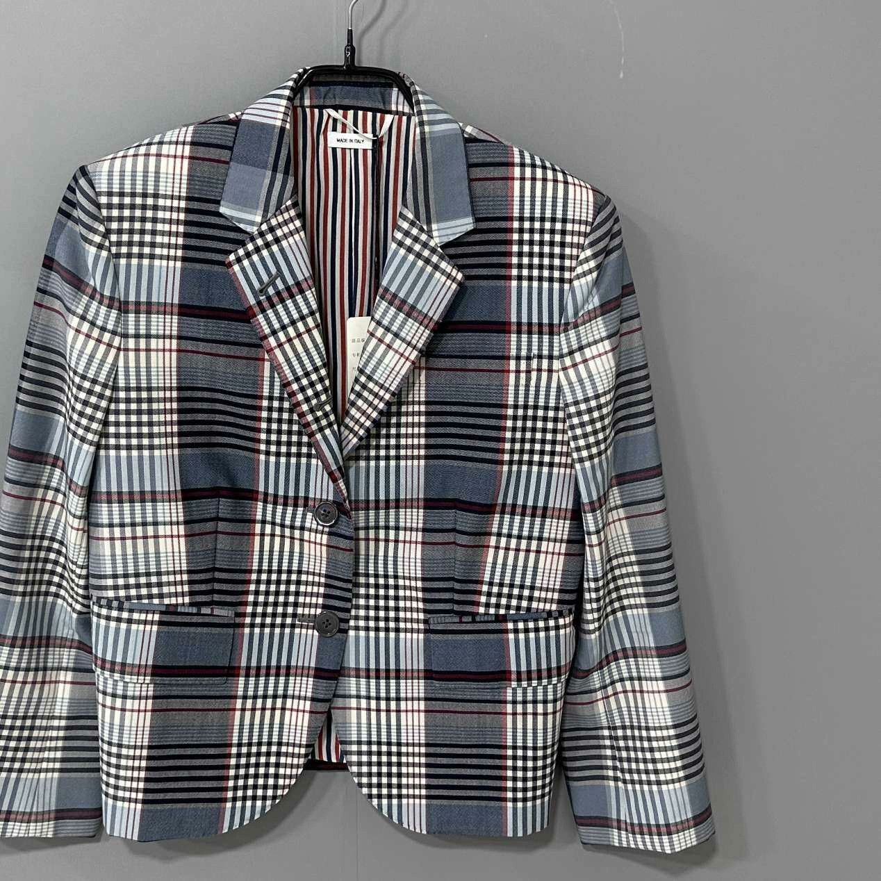 Thom Browne Thom Browne Formal Plaid Brown Jacket 42 Women Size M / US 6-8 / IT 42-44 - 2 Thumbnail