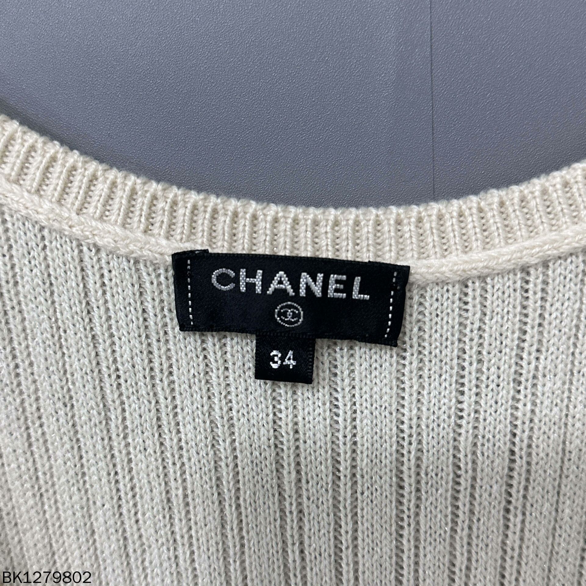 Chanel Chanel Knit White Dress M Women Size M / US 6-8 / IT 42-44 - 5 Thumbnail
