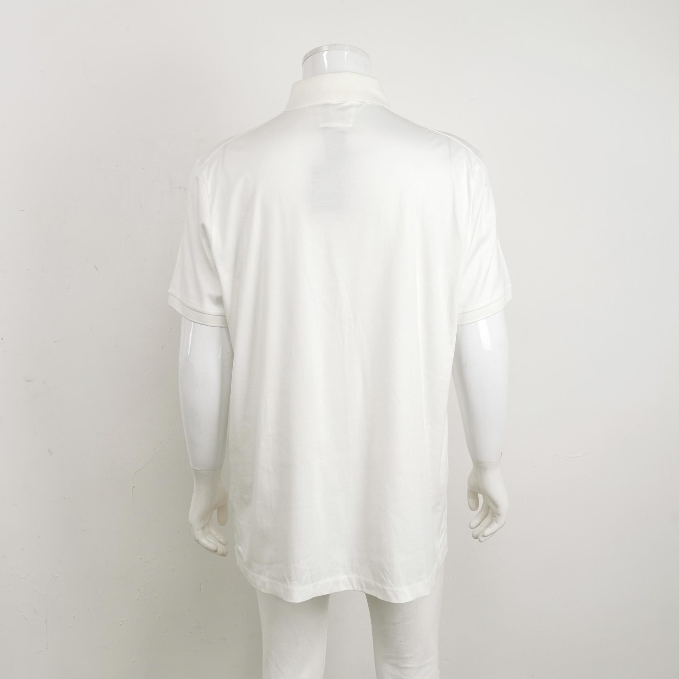 Hugo Boss Hugo Boss White Cotton Pique Polo Shirt XXXL Size US XXL / EU 58 / 5 - 3 Thumbnail