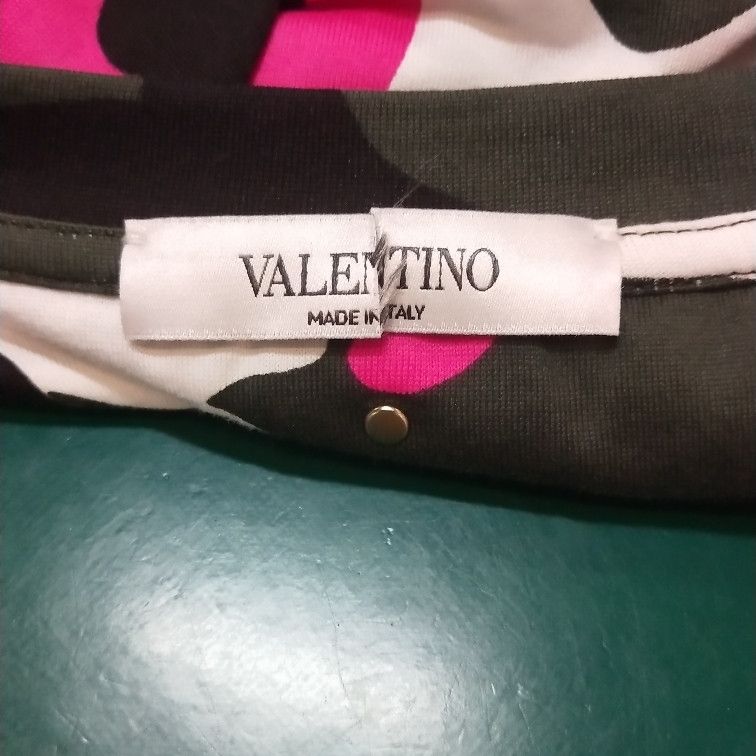 Valentino Valentino Pink Camo Cotton T-Shirt Size S Size US S / EU 44-46 / 1 - 7 Thumbnail