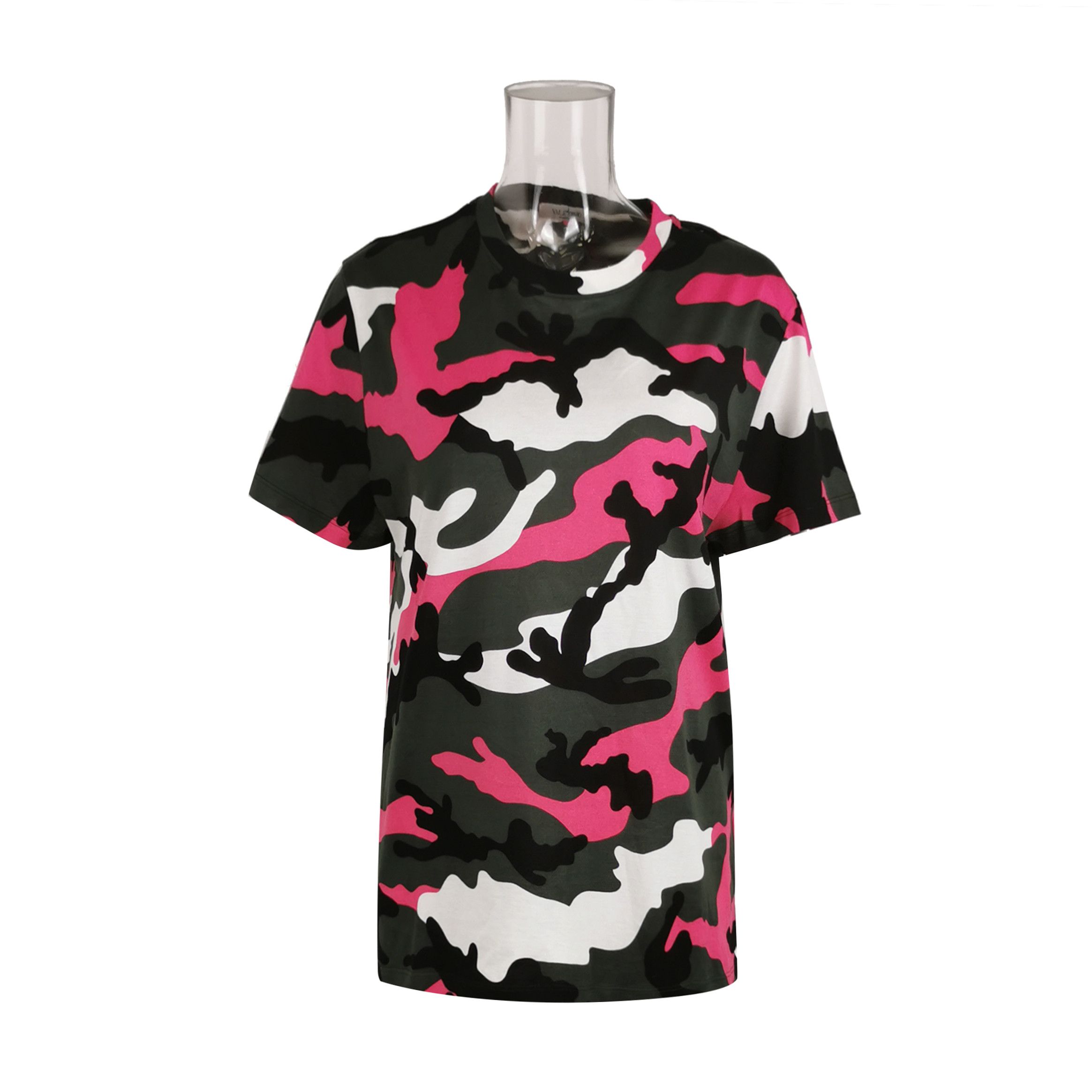 Valentino Valentino Pink Camo Cotton T-Shirt Size S Size US S / EU 44-46 / 1 - 2 Thumbnail