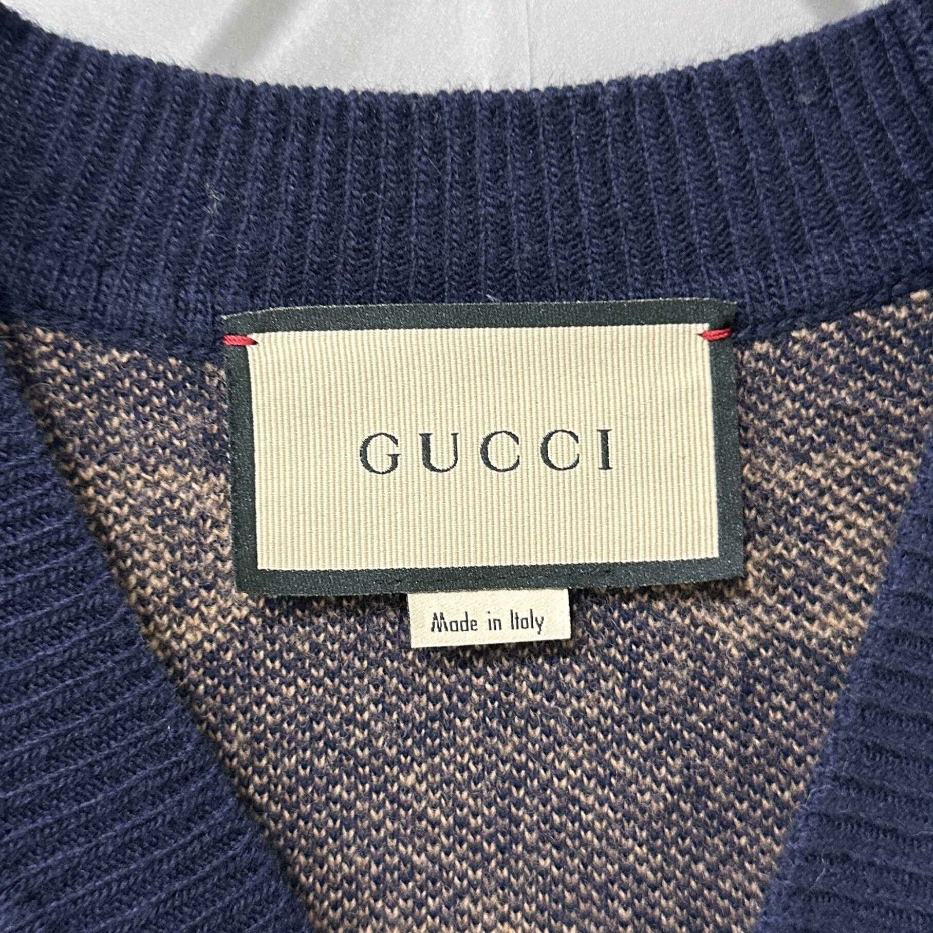 Gucci Gucci Knit Blue Sweater m Men Size US M / EU 48-50 / 2 - 4 Thumbnail