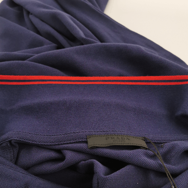 Prada Prada Striped Trim Polo Shirt XL Size US XL / EU 56 / 4 - 6 Thumbnail
