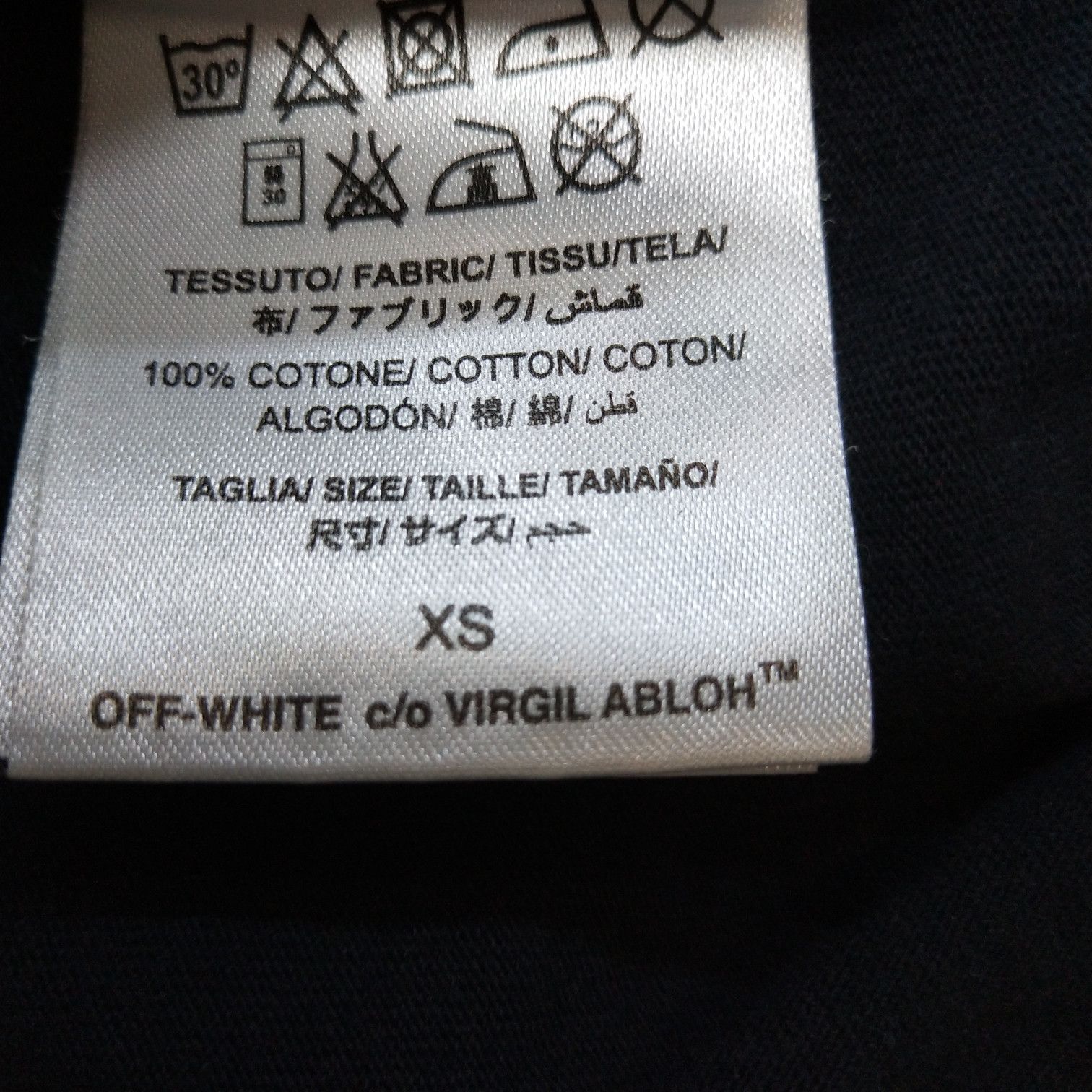 Off-White Off-White Silver Logo T-Shirt XS Size US XS / EU 42 / 0 - 9 Thumbnail
