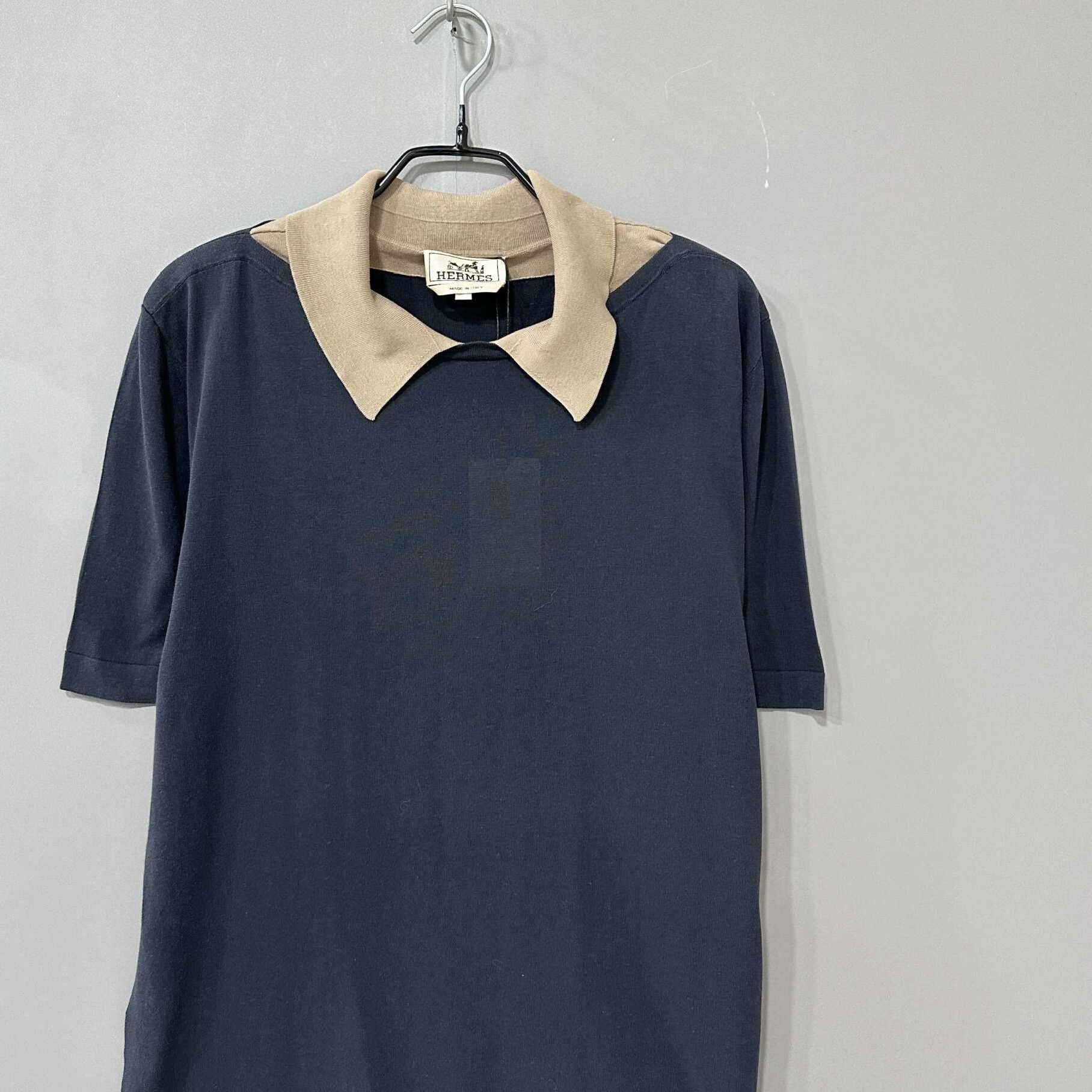 Hermes Hermes Knit Polo l Men Size US L / EU 52-54 / 3 - 2 Thumbnail
