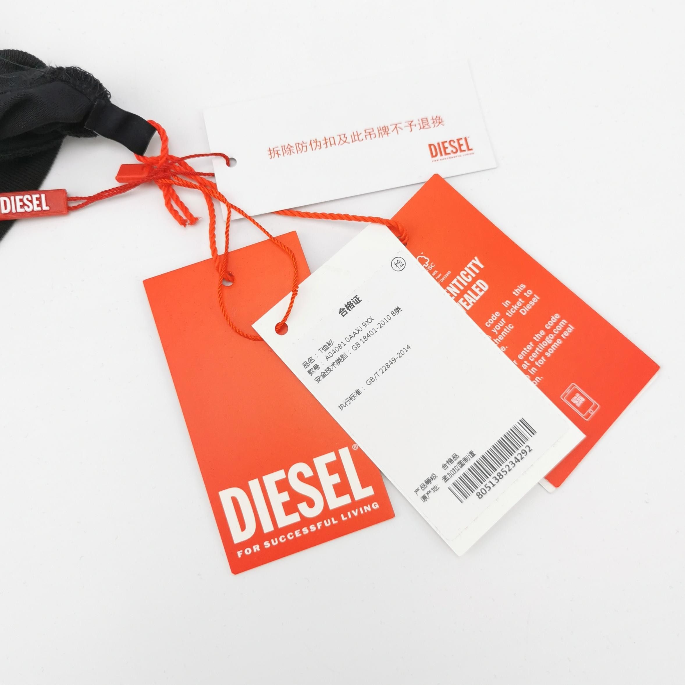Diesel Diesel Embroidered Logo T-Shirt Size M Size US M / EU 48-50 / 2 - 6 Thumbnail