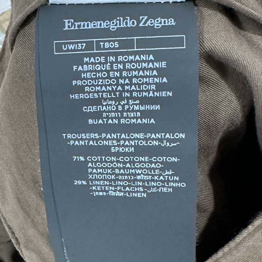Ermenegildo Zegna Ermenegildo Zegna Linen Brown Casual Pants 30 Men Size US 30 / EU 46 - 5 Thumbnail