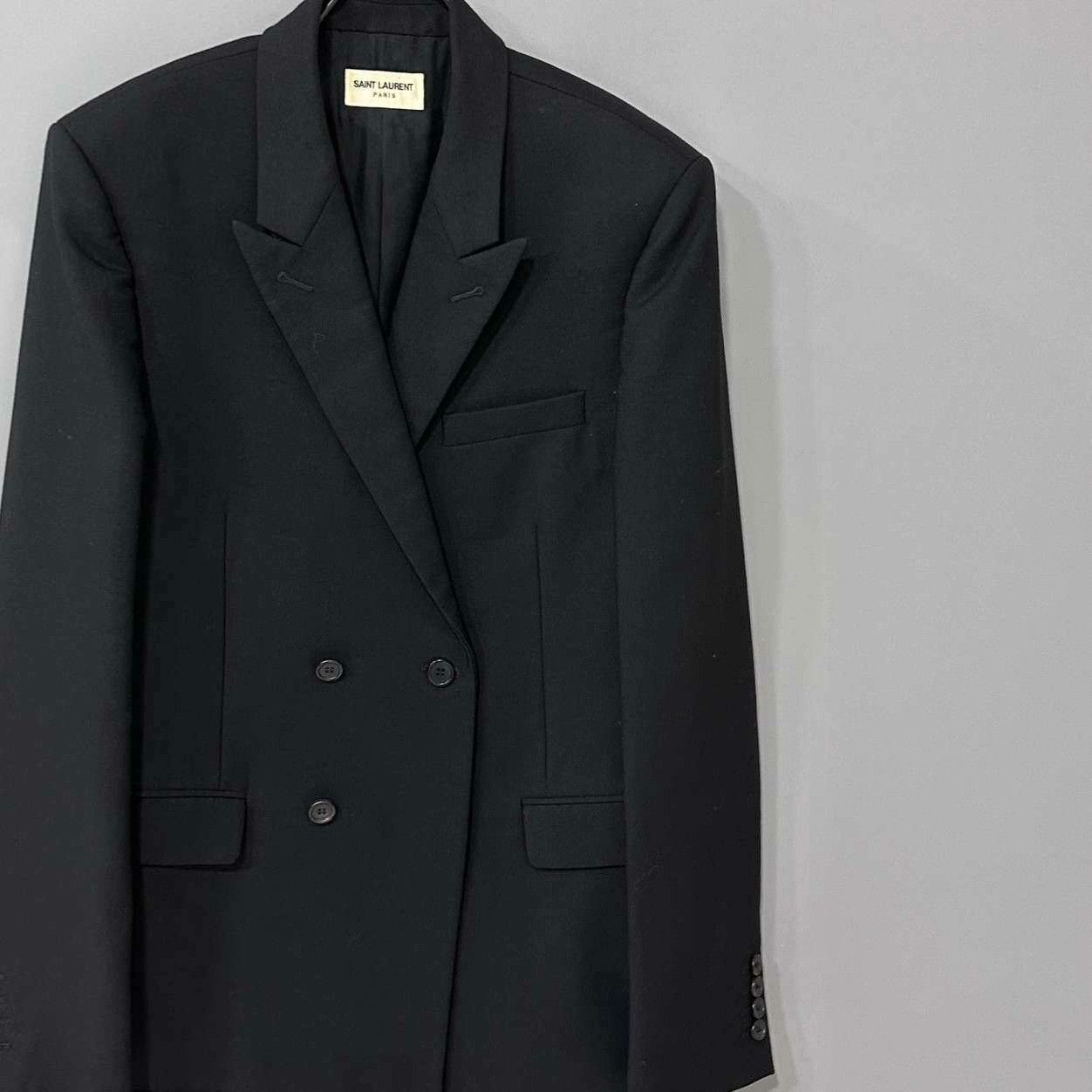 Saint Laurent Paris Saint Laurent Paris Formal Black Suit EU 48Men Size 48R - 3 Thumbnail