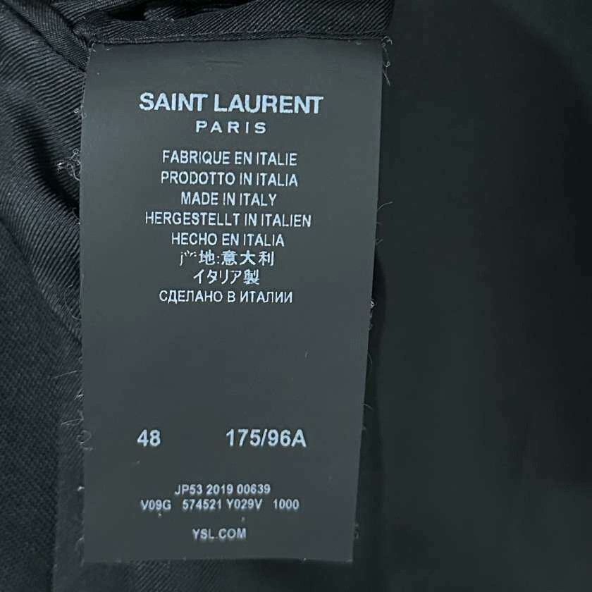 Saint Laurent Paris Saint Laurent Paris Formal Black Suit EU 48Men Size 48R - 4 Thumbnail