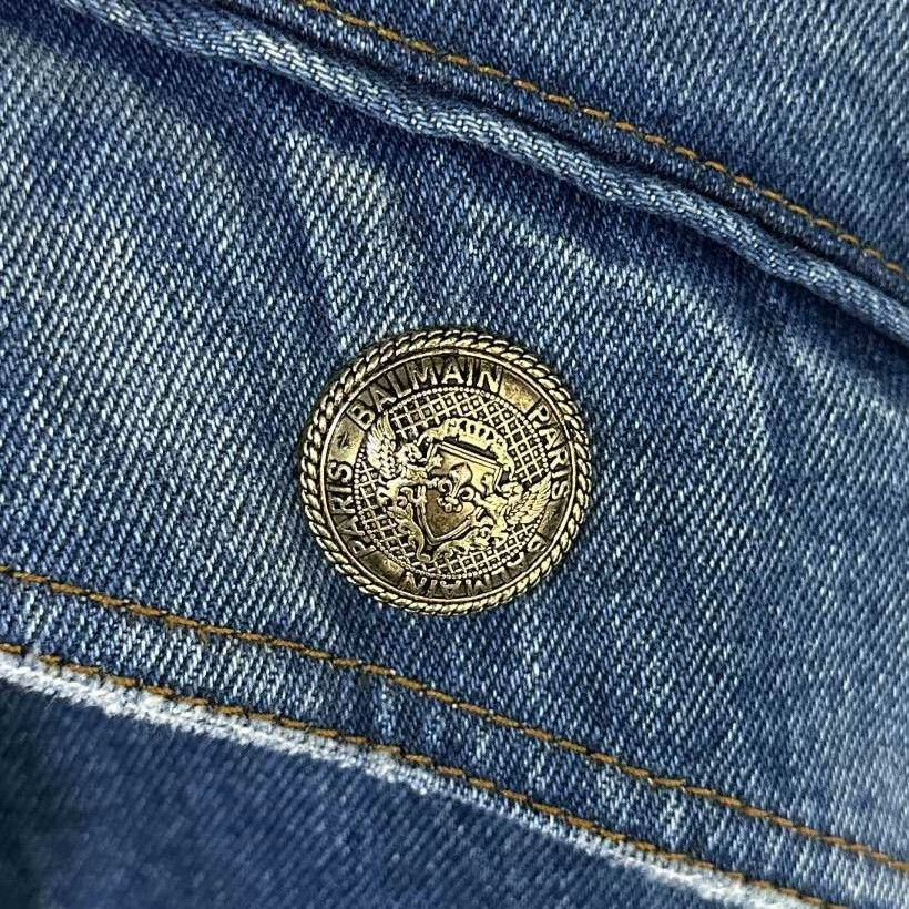 Balmain Balmain Denim Gold Jacket it_38 Women Size XS / US 0-2 / IT 36-38 - 5 Thumbnail