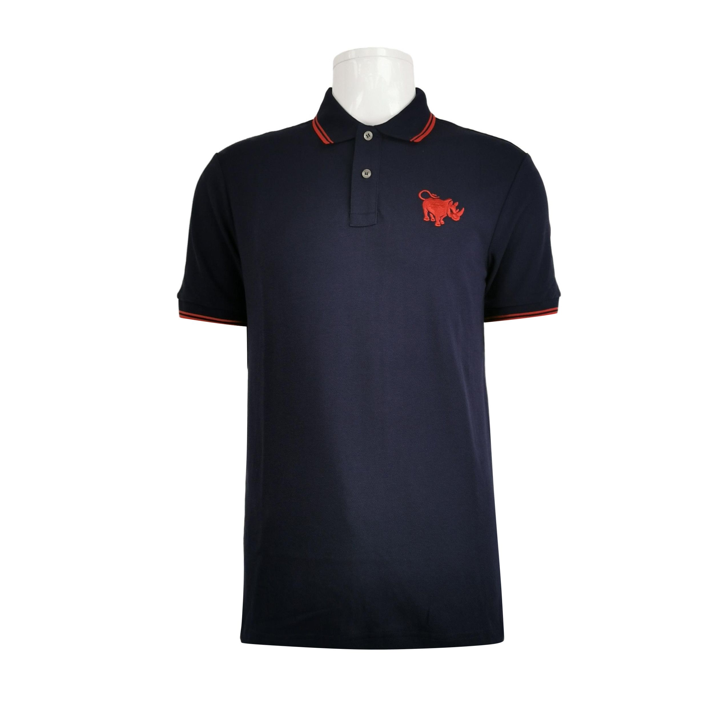 Prada Prada Rhino Embroidery Striped Polo Size L Size US L / EU 52-54 / 3 - 2 Thumbnail