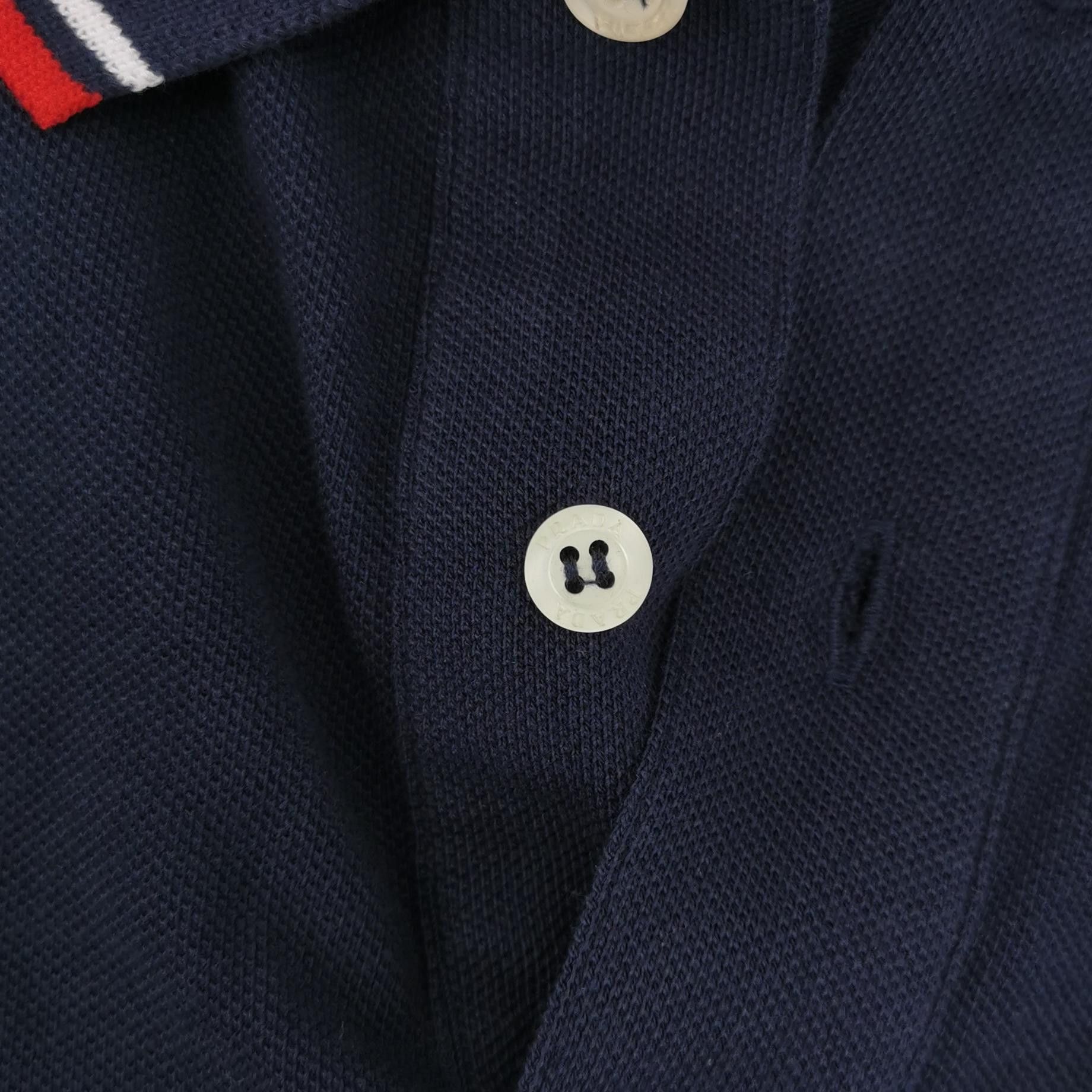 Prada Prada Tiger Logo Tipped Polo Shirt XXL Size US XXL / EU 58 / 5 - 6 Thumbnail