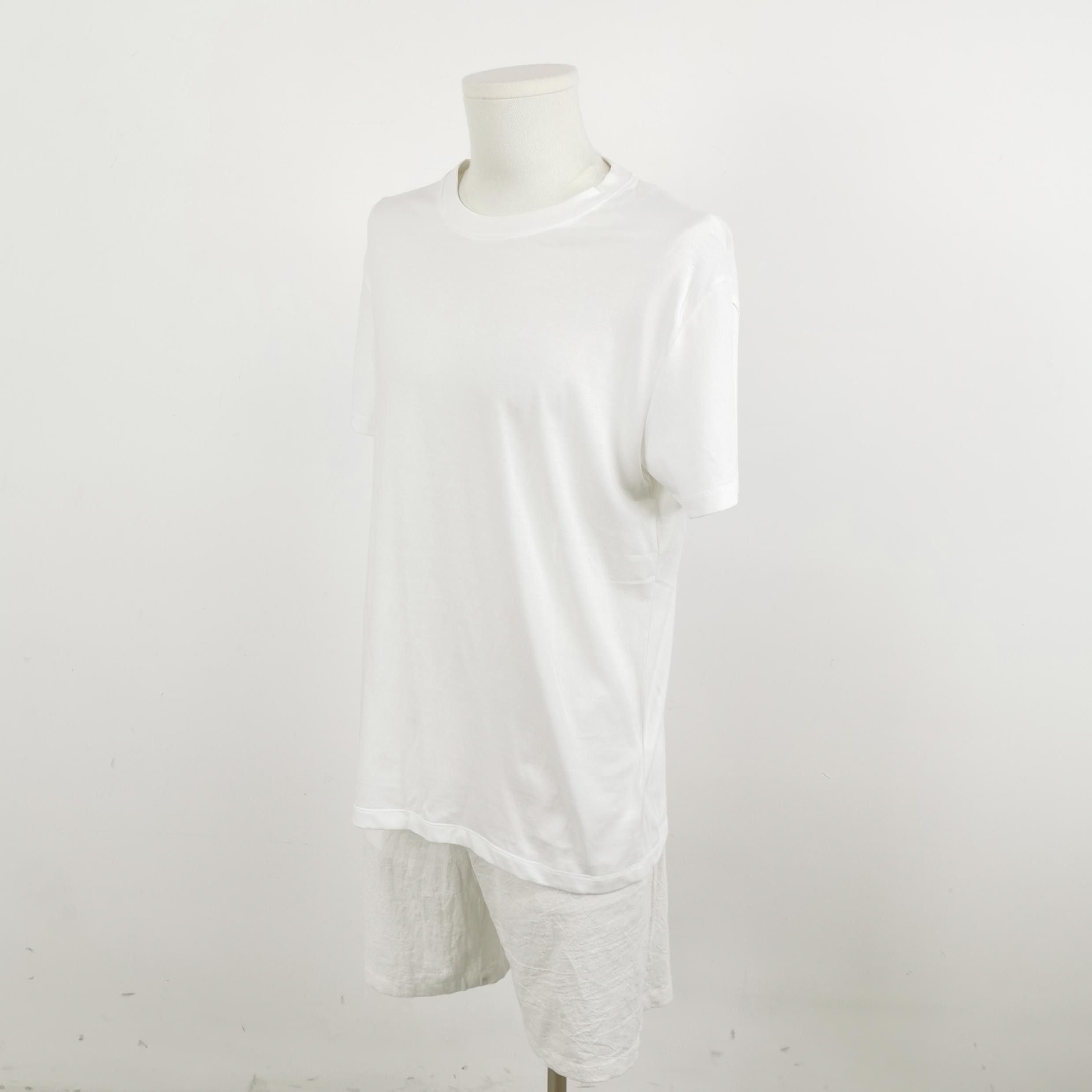 Valentino Valentino White Cotton Crewneck T-Shirt Size M Size US M / EU 48-50 / 2 - 3 Thumbnail