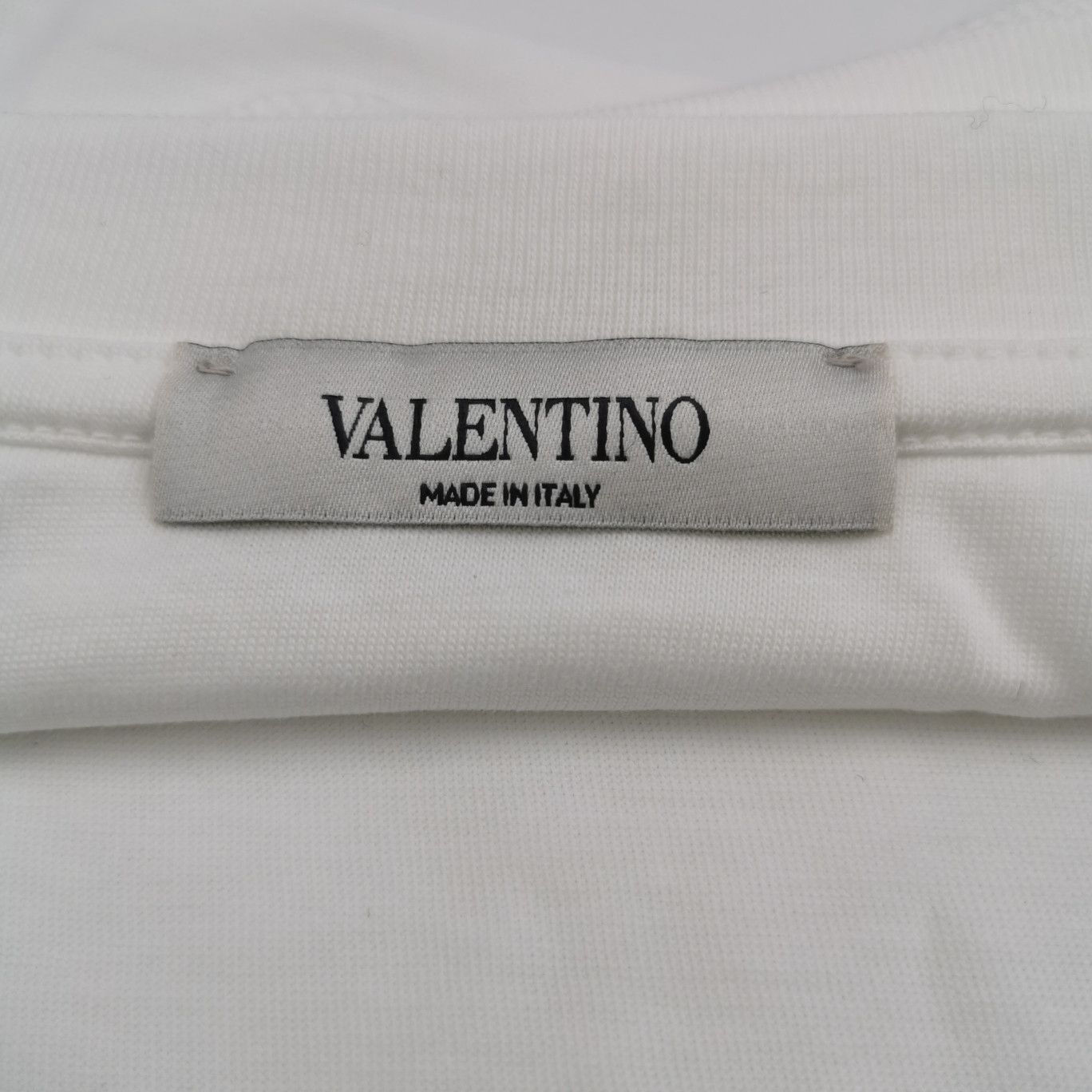 Valentino Valentino White Cotton Crewneck T-Shirt Size M Size US M / EU 48-50 / 2 - 6 Thumbnail