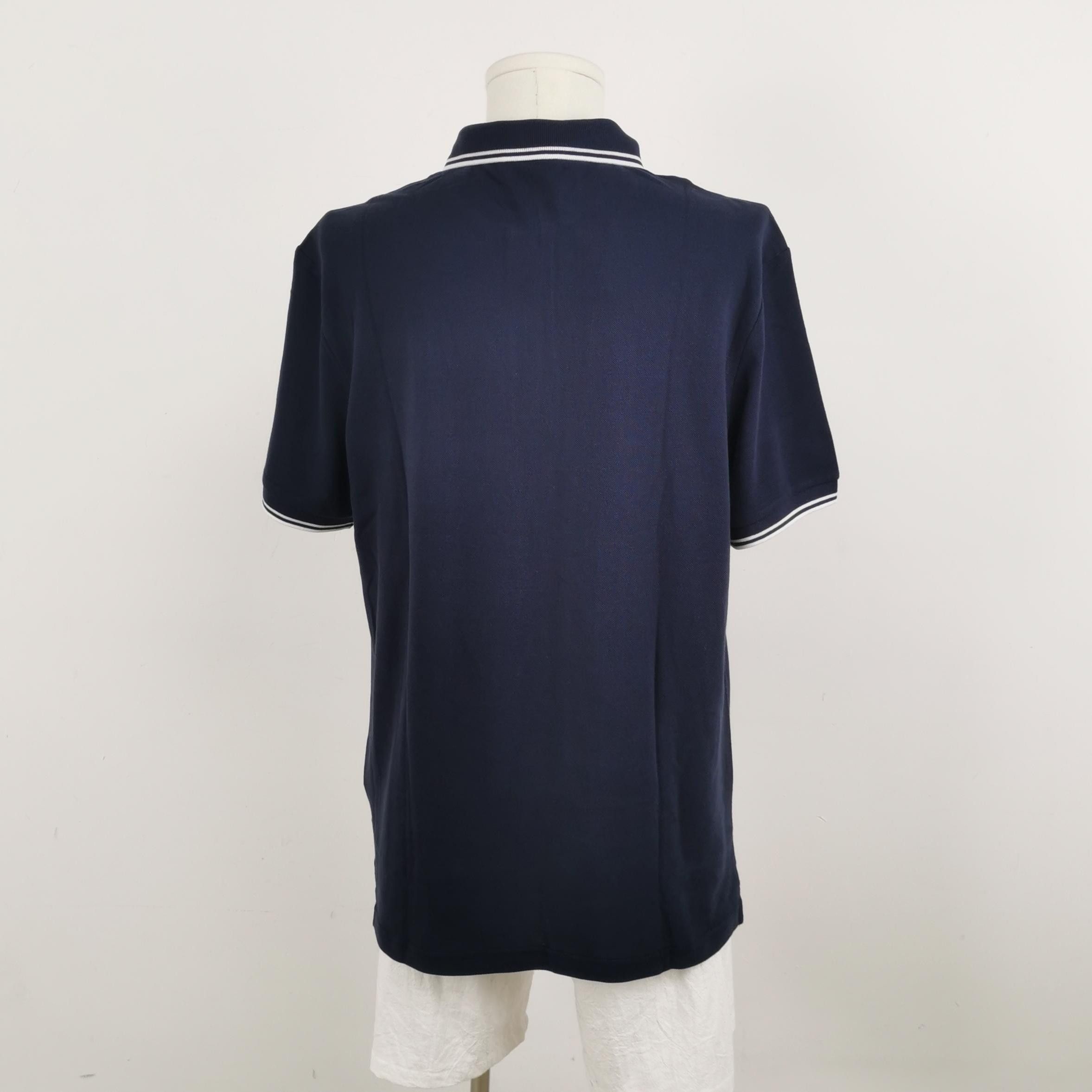 Prada Prada Striped Embroidered Polo Shirt XL Size US XL / EU 56 / 4 - 4 Thumbnail