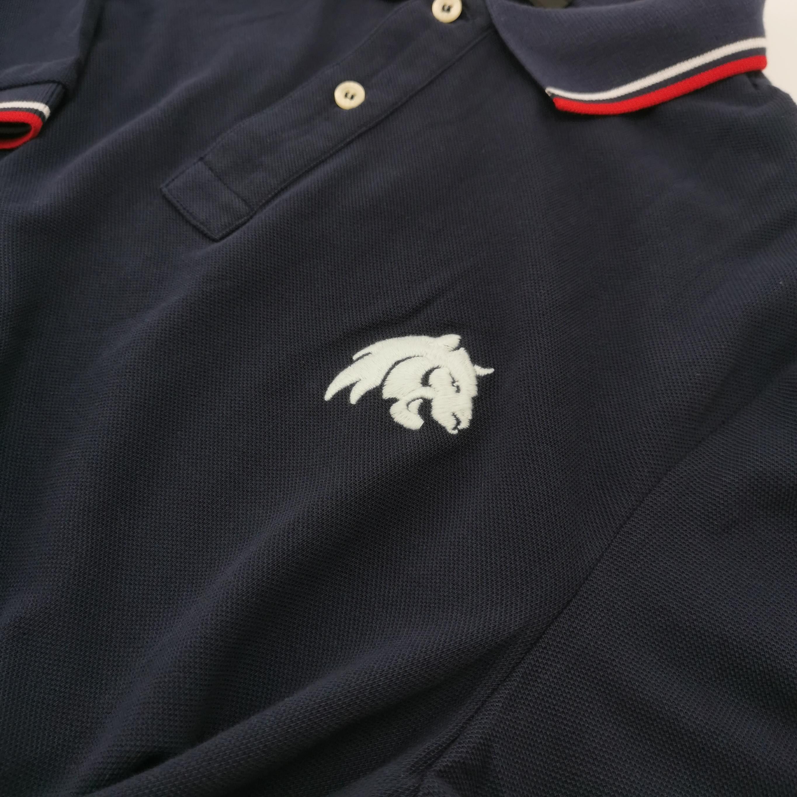 Prada Prada Striped Trim Logo Polo Shirt M Size US M / EU 48-50 / 2 - 5 Thumbnail