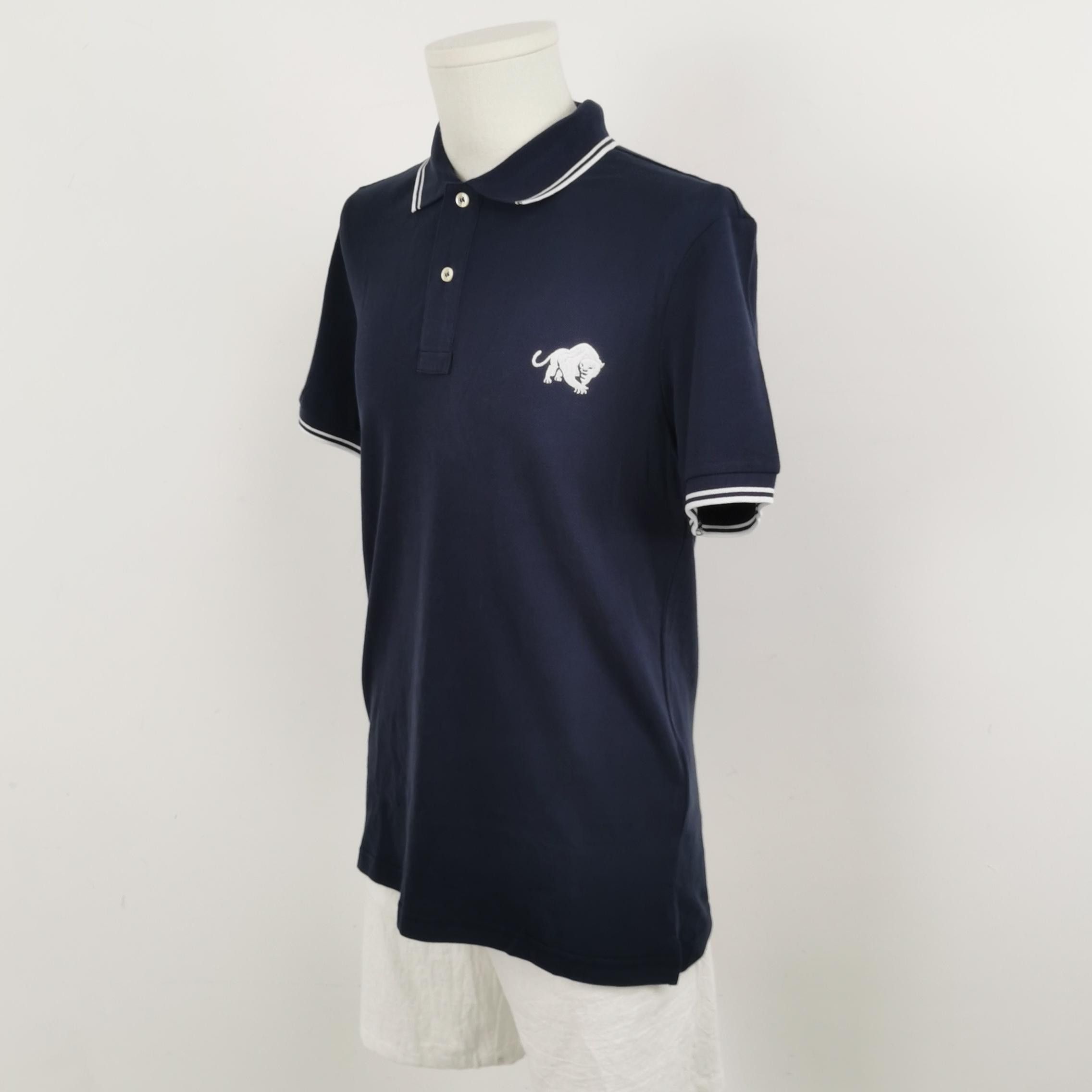 Prada Prada Panther Patch Striped Collar Polo Shirt M Size US M / EU 48-50 / 2 - 3 Thumbnail