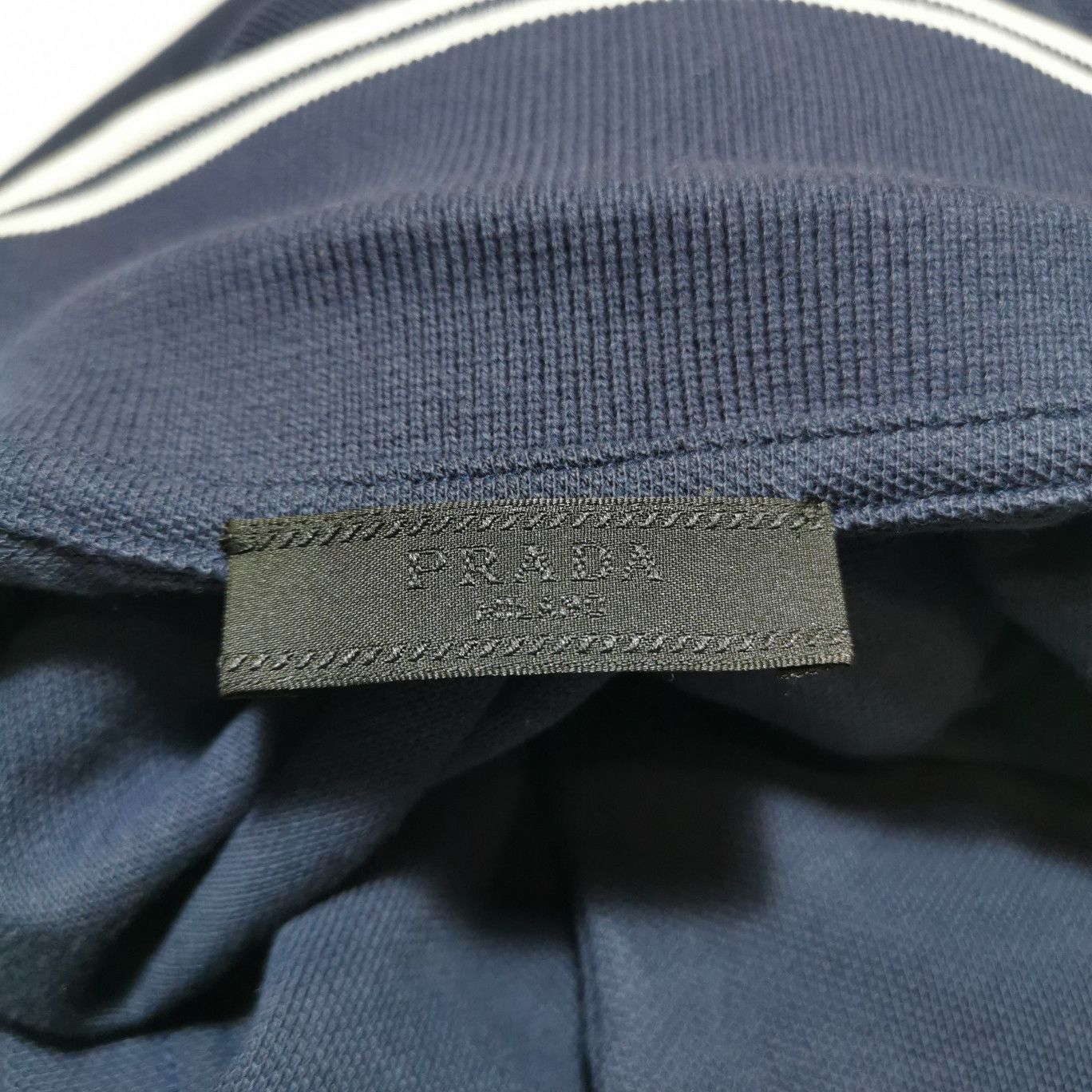 Prada Prada Panther Patch Striped Collar Polo Shirt M Size US M / EU 48-50 / 2 - 7 Thumbnail