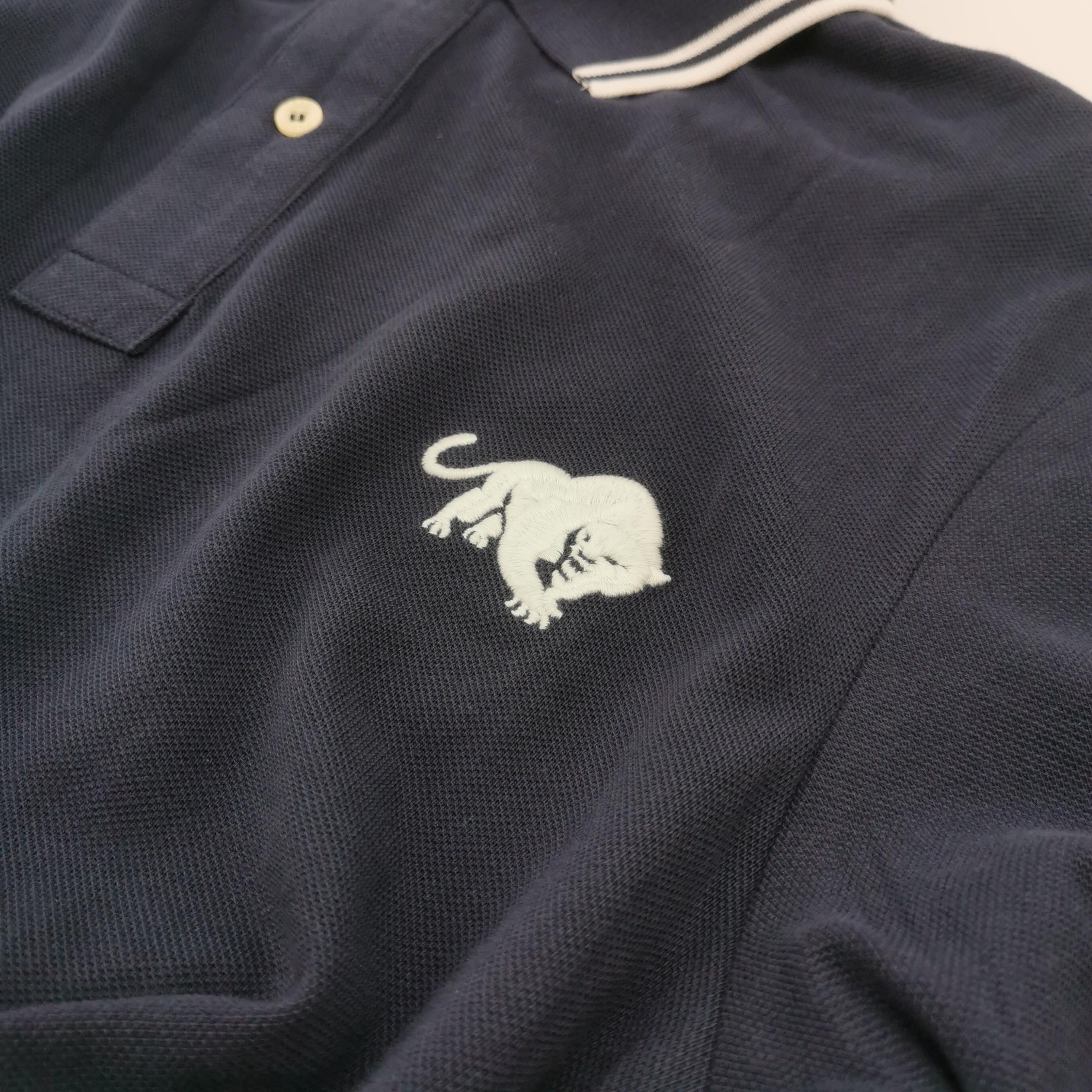 Prada Prada Panther Patch Striped Collar Polo Shirt M Size US M / EU 48-50 / 2 - 5 Thumbnail