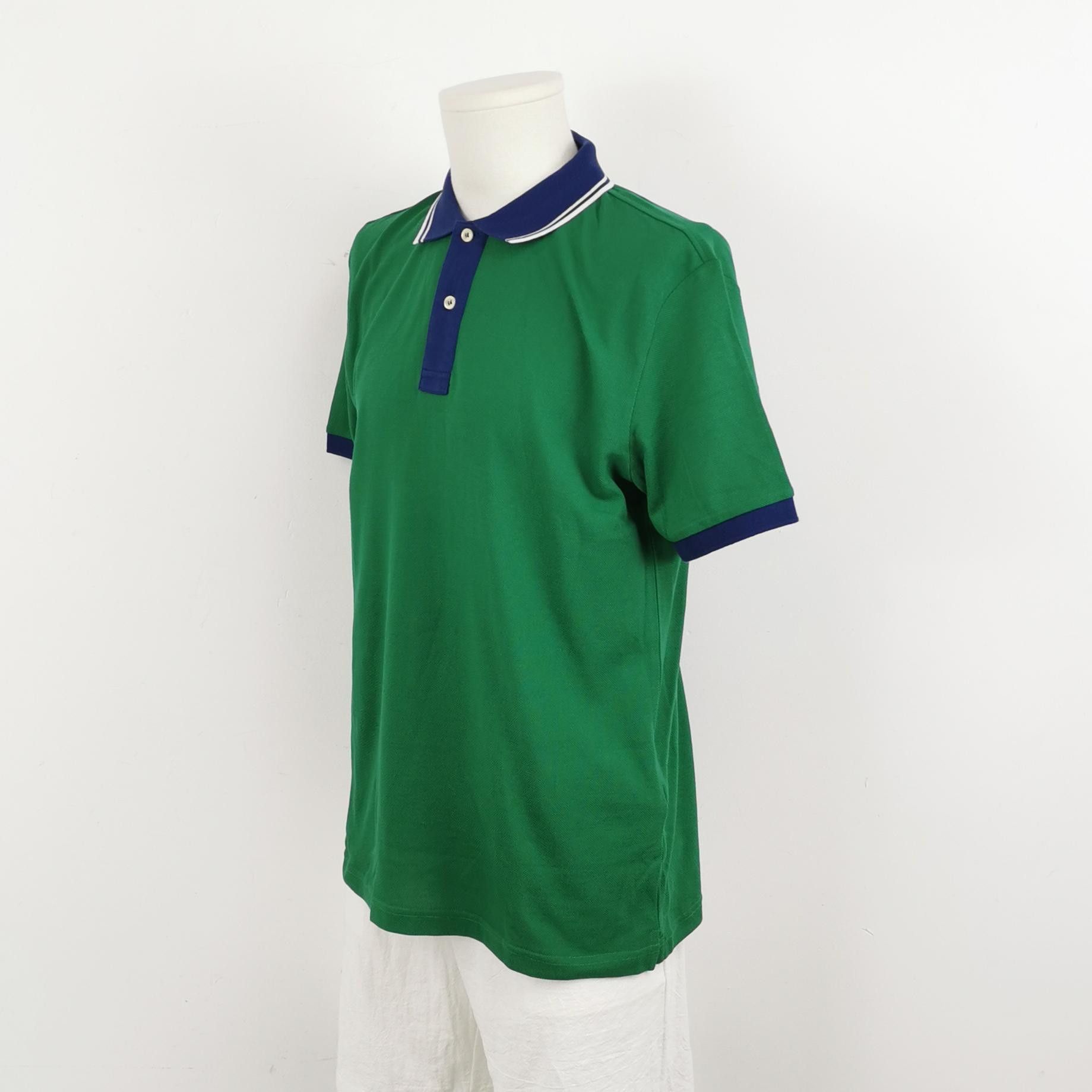 Prada Prada Striped Trim Cotton Polo Shirt Size L Size US L / EU 52-54 / 3 - 3 Thumbnail