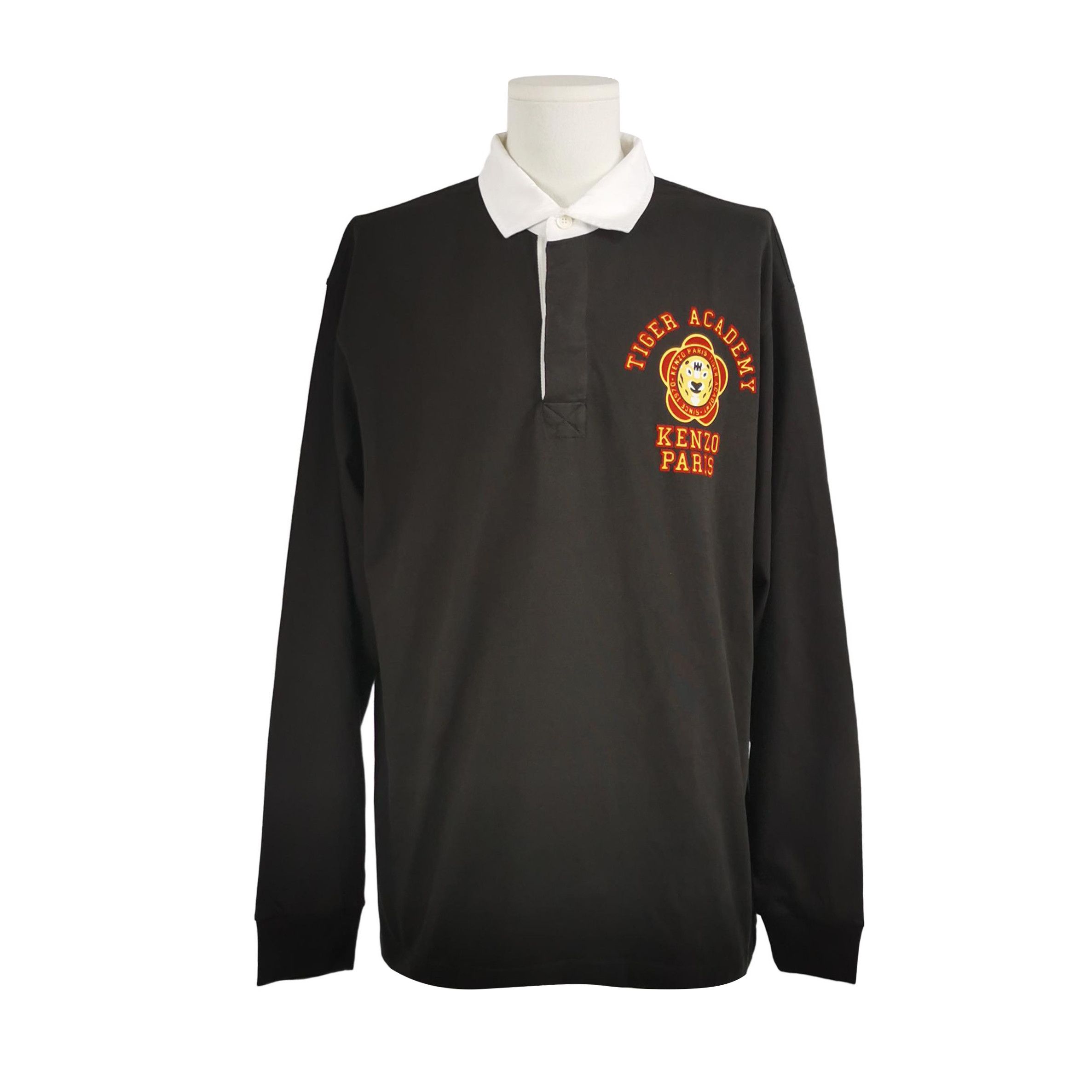 Kenzo Kenzo Tiger Academy Long Sleeve Polo Size M Size US M / EU 48-50 / 2 - 2 Thumbnail