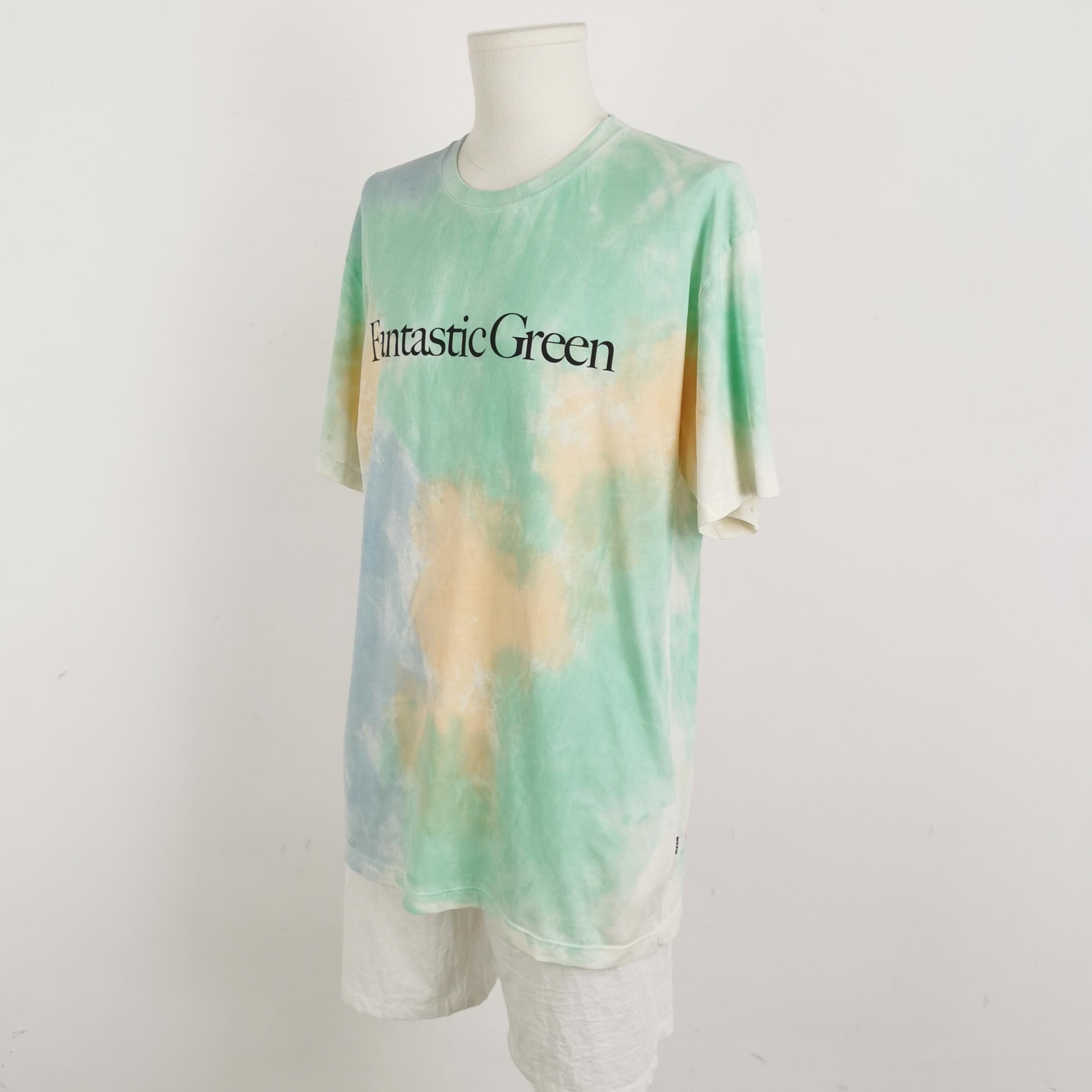MSGM MSGM Tie-Dye Fantastic Green T-Shirt Size M Size US M / EU 48-50 / 2 - 3 Thumbnail