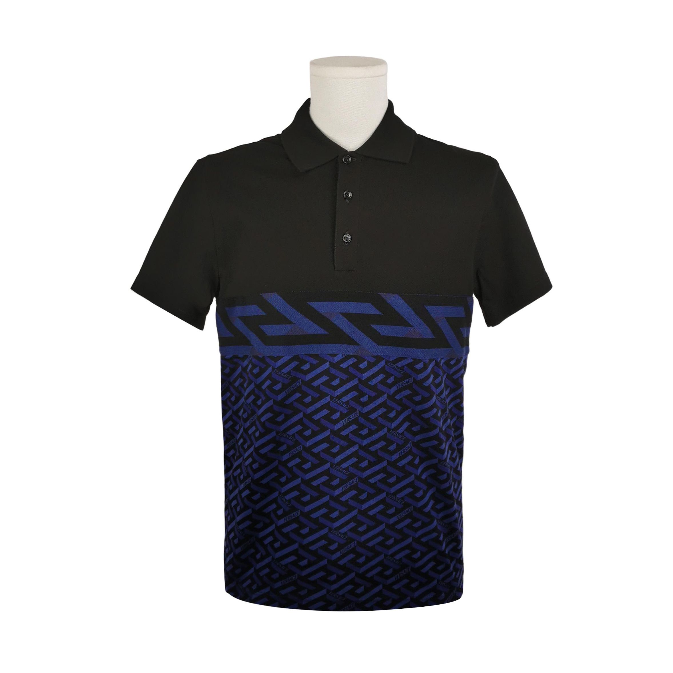 Versace Versace La Greca Pattern Taylor Fit Polo Shirt XS Size US XS / EU 42 / 0 - 2 Thumbnail