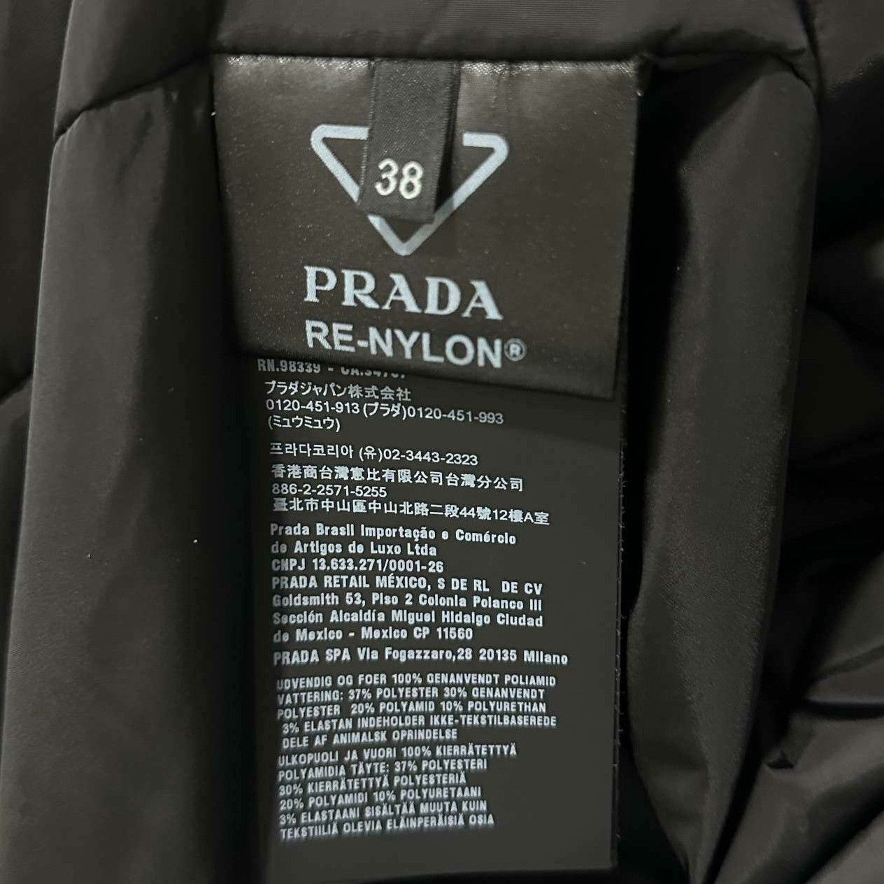 Prada Prada Nylon Long Black Down Jacket it_38 Women Size XS / US 0-2 / IT 36-38 - 4 Thumbnail