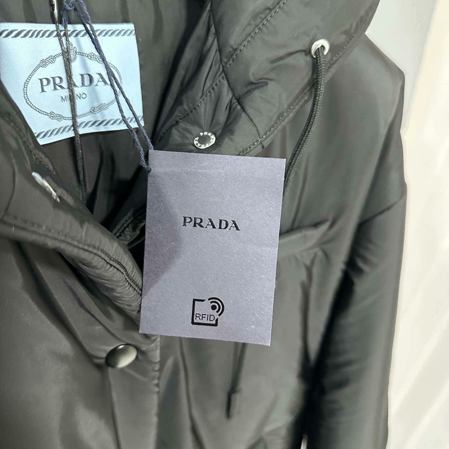Prada Prada Nylon Long Black Down Jacket it_38 Women Size XS / US 0-2 / IT 36-38 - 8 Thumbnail