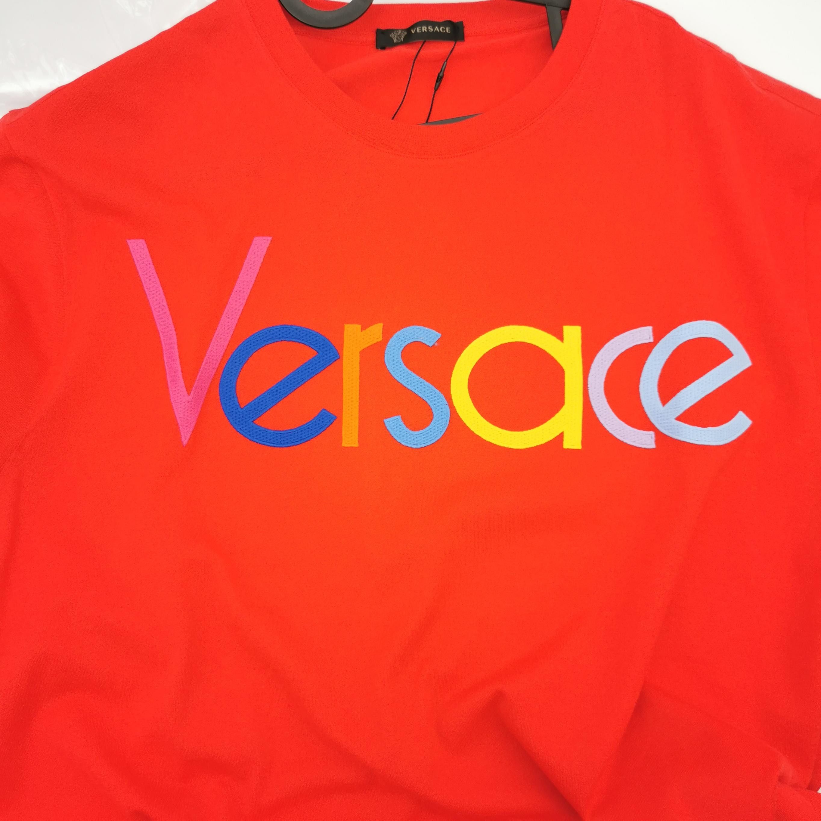 Versace Versace Multi-Color Logo Short Sleeve T-Shirt L Size US L / EU 52-54 / 3 - 5 Thumbnail