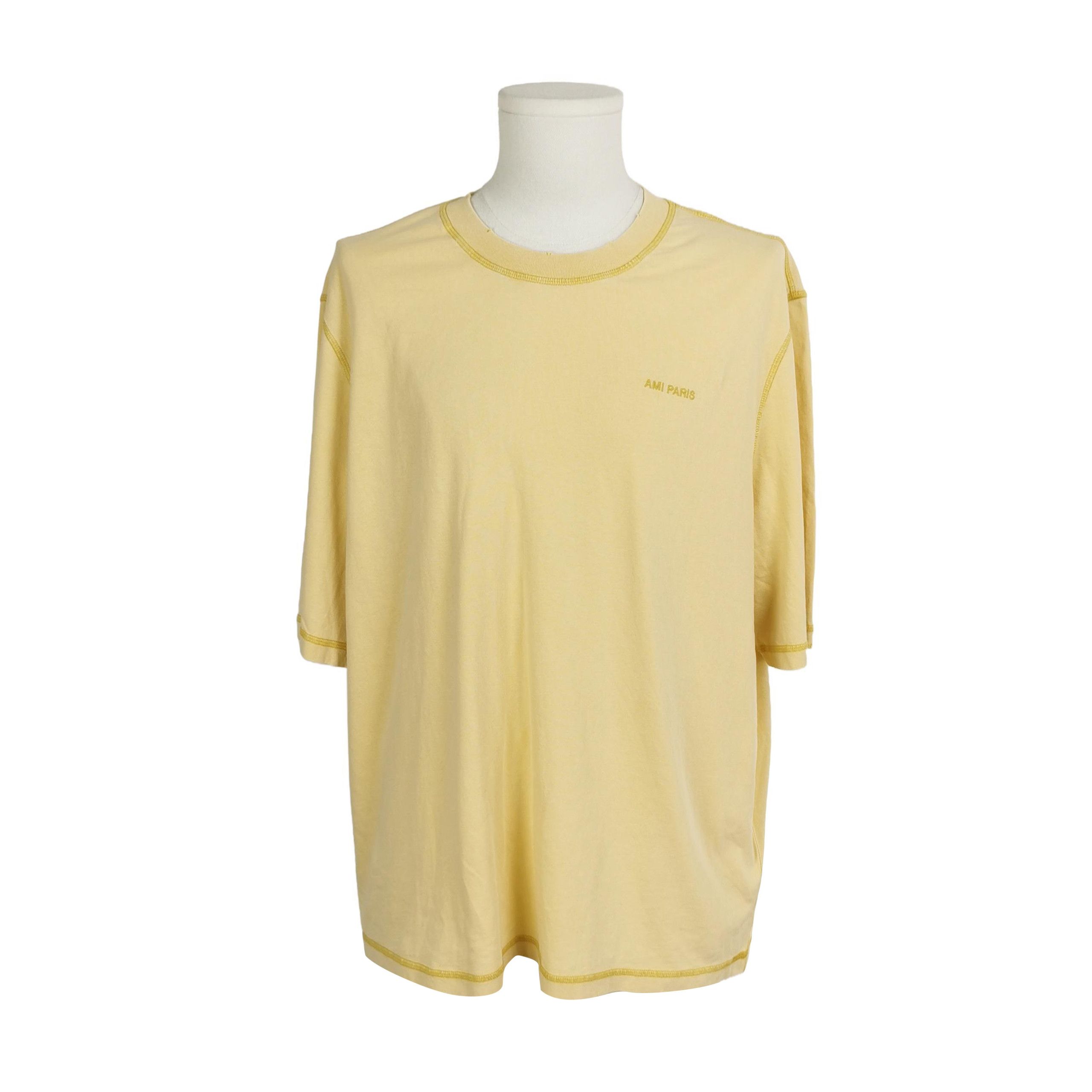 AMI AMI Alexandre Mattiussi Yellow Logo T-Shirt L Size US L / EU 52-54 / 3 - 2 Thumbnail