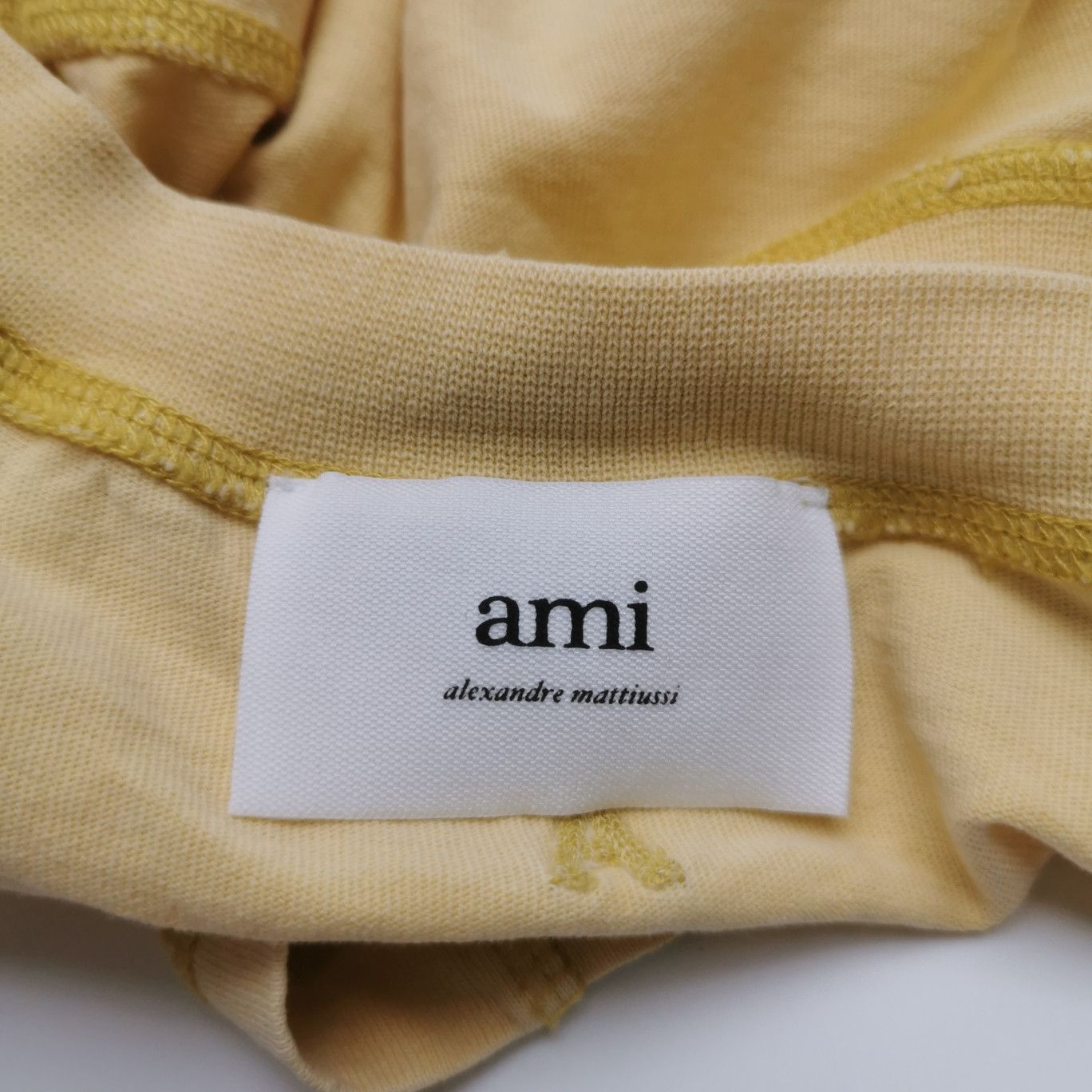 AMI AMI Alexandre Mattiussi Yellow Logo T-Shirt L Size US L / EU 52-54 / 3 - 8 Thumbnail