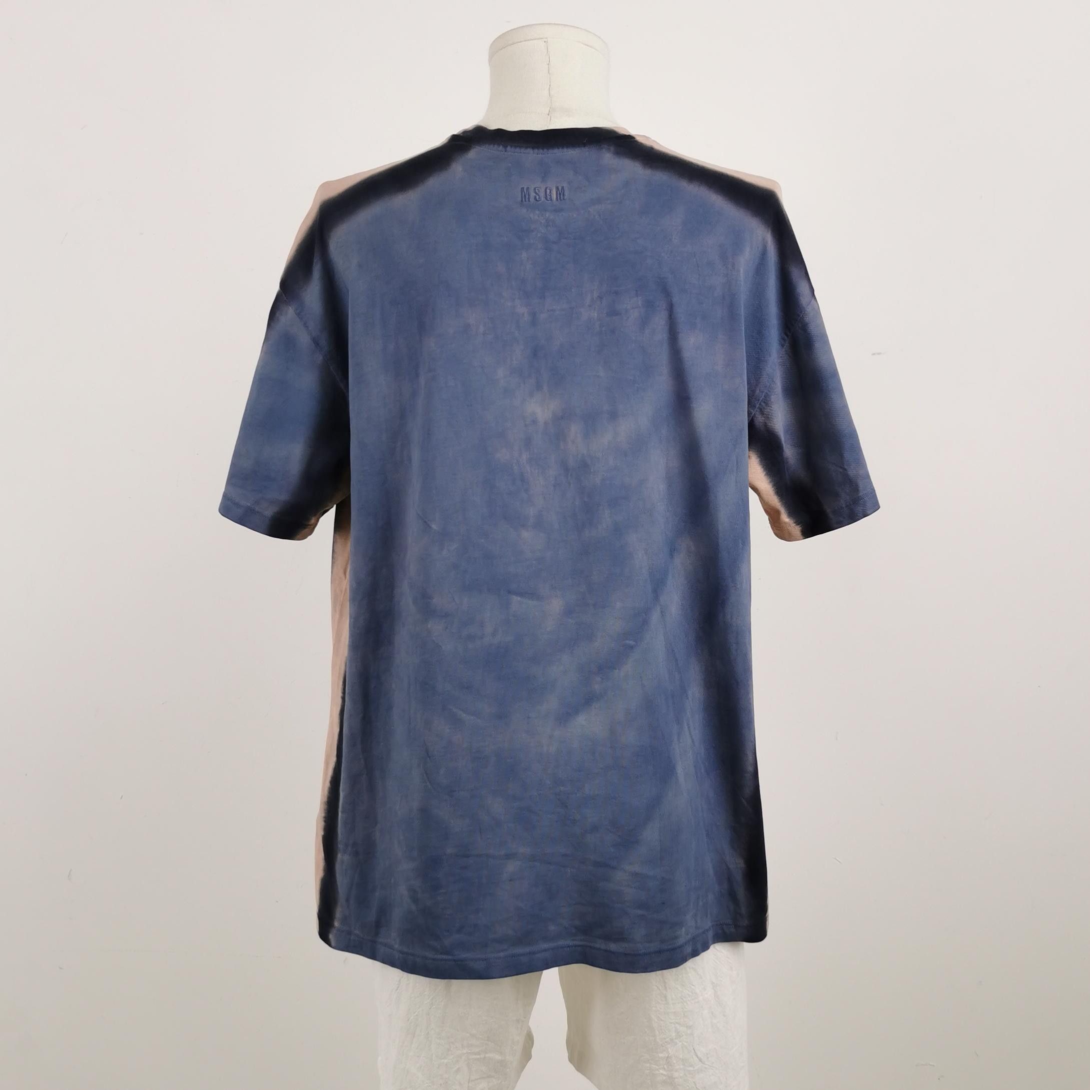 MSGM MSGM Blue Gradient Logo T-Shirt Size S Size US S / EU 44-46 / 1 - 3 Thumbnail