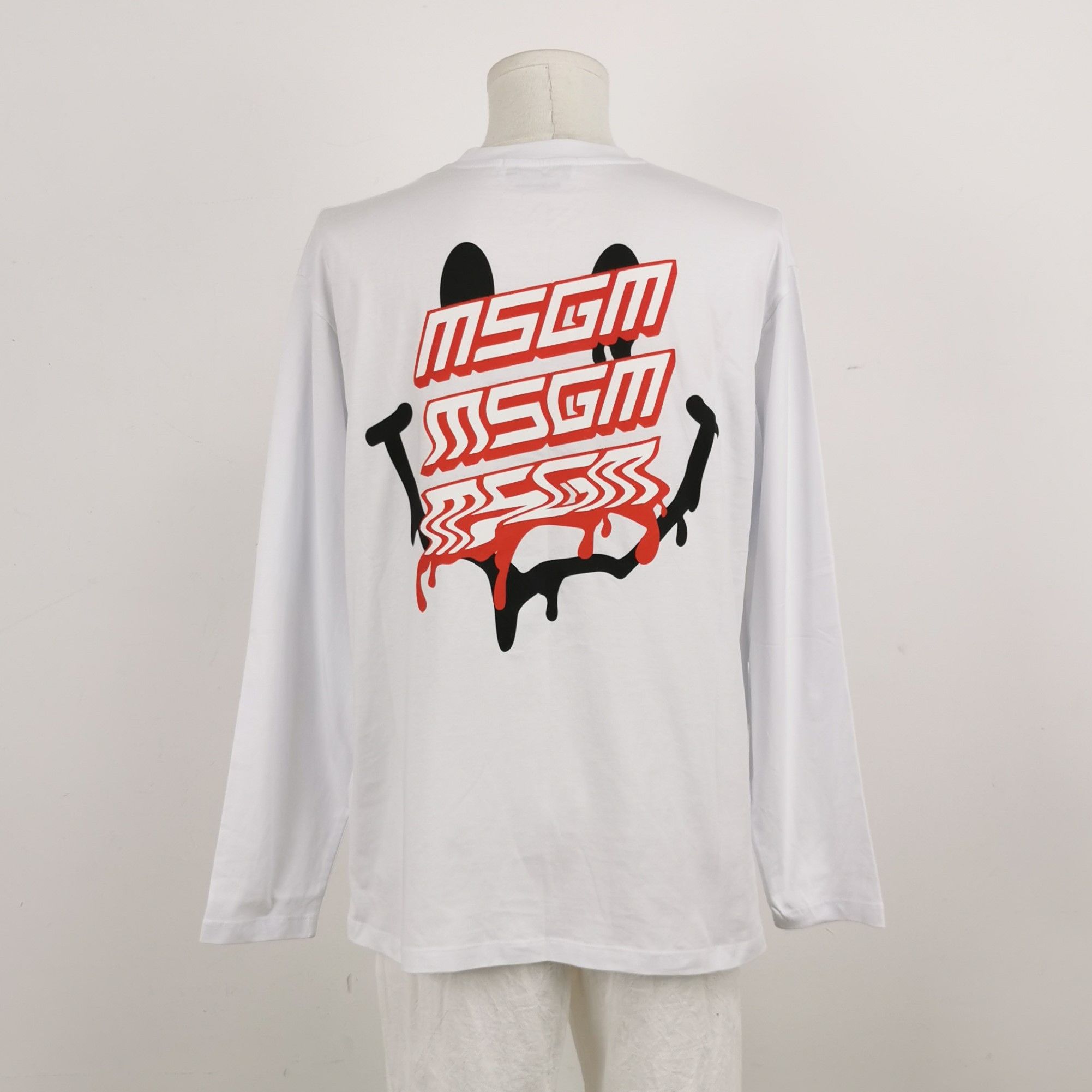 MSGM MSGM Logo Print Long Sleeve T-Shirt US M Size US M / EU 48-50 / 2 - 3 Thumbnail