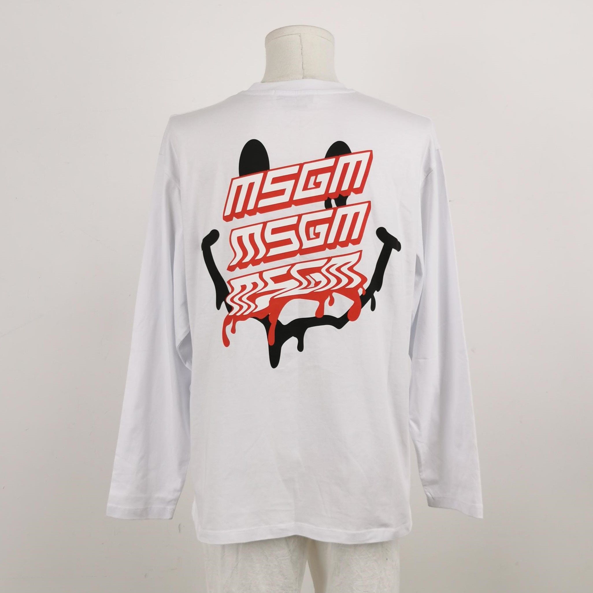 MSGM MSGM Drip Logo Long Sleeve T-Shirt XL Size US XL / EU 56 / 4 - 3 Thumbnail