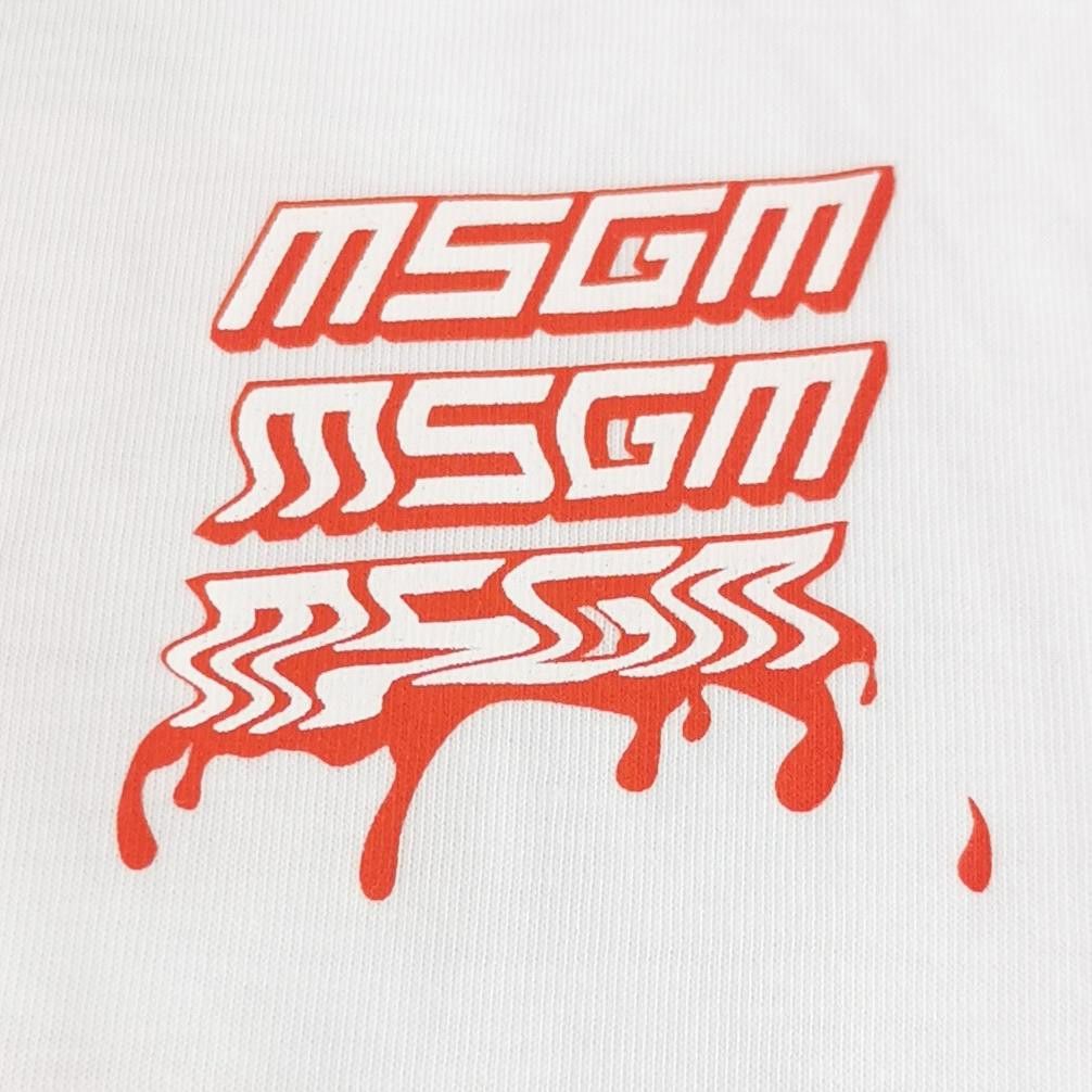 MSGM MSGM Drip Logo Long Sleeve T-Shirt XL Size US XL / EU 56 / 4 - 4 Thumbnail