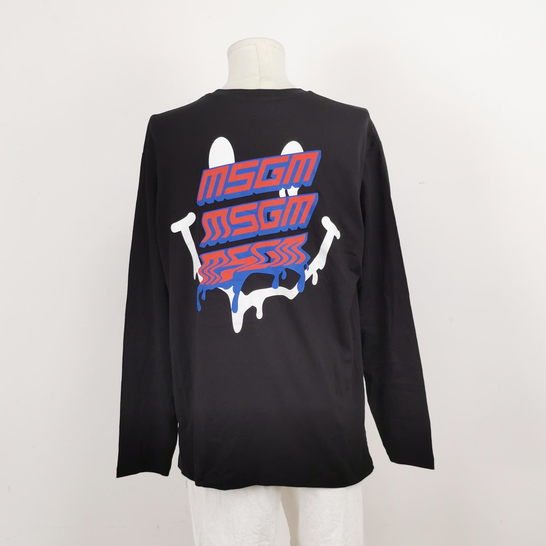 MSGM MSGM Logo Graphic Long Sleeve T-Shirt US M Size US M / EU 48-50 / 2 - 3 Thumbnail