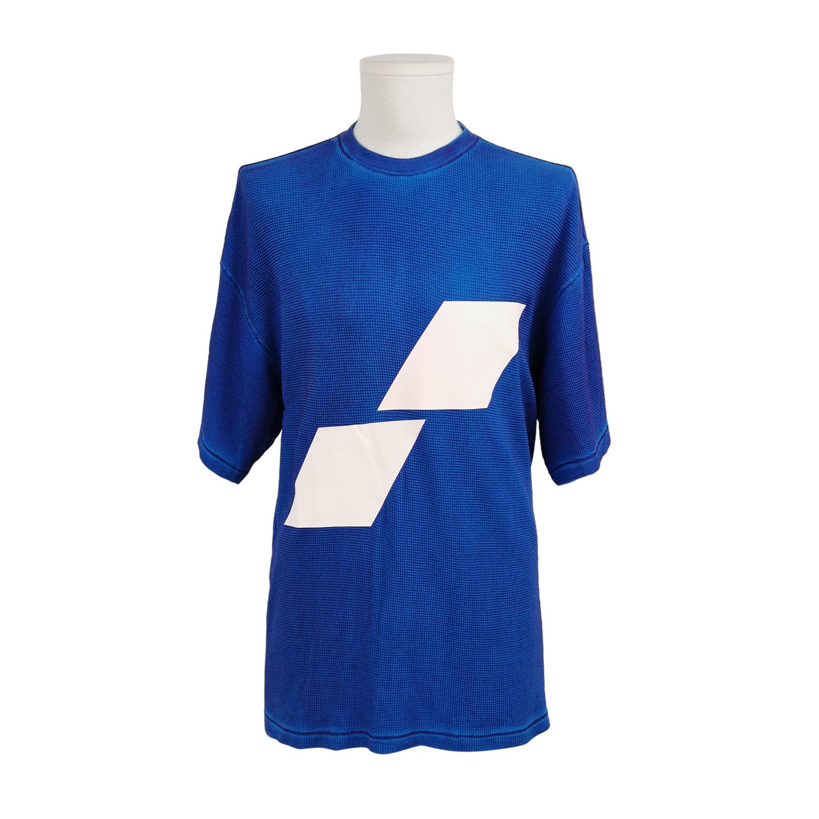 WE11DONE We11done Graphic Waffle Knit T-Shirt Size M Size US M / EU 48-50 / 2 - 2 Thumbnail