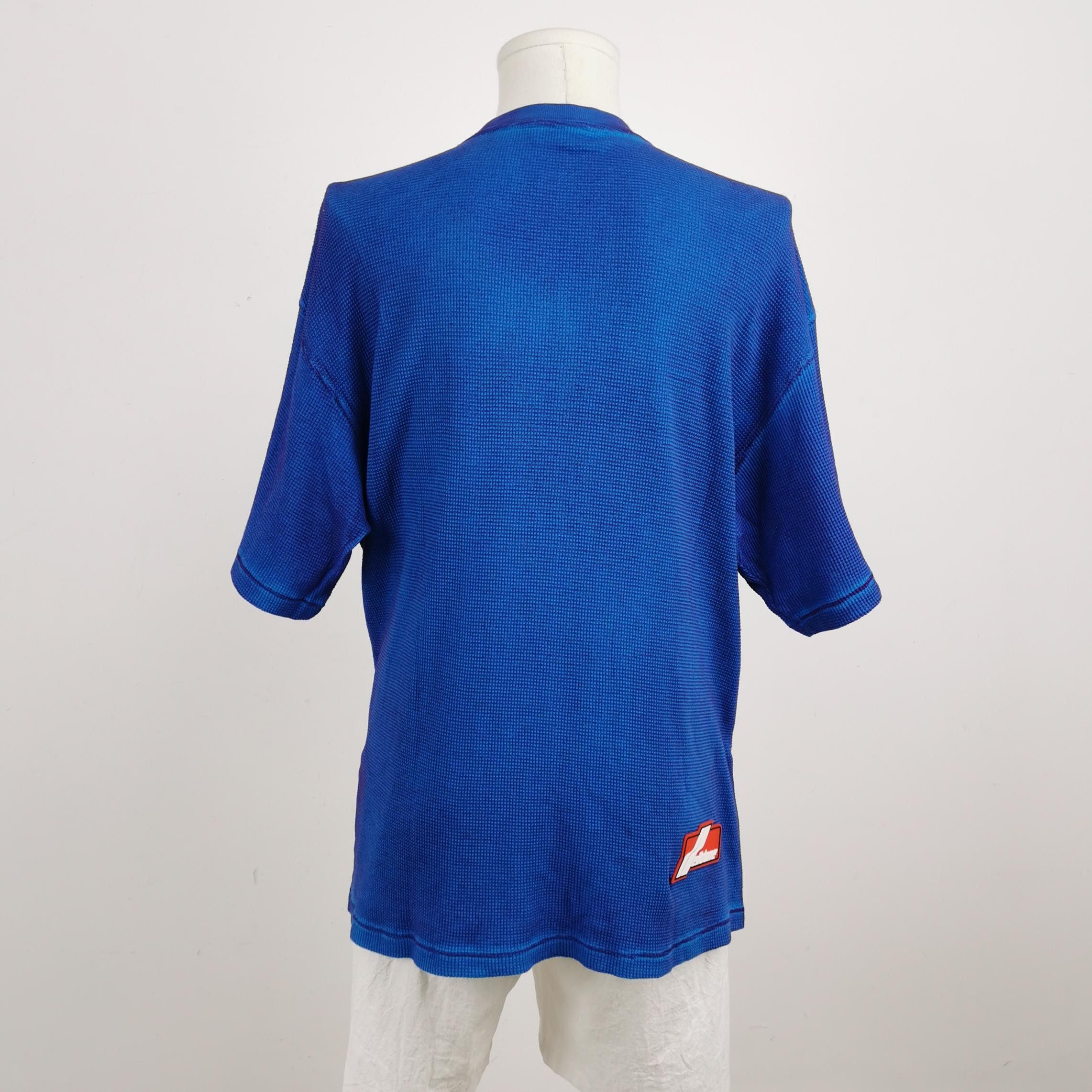 WE11DONE We11done Graphic Waffle Knit T-Shirt Size M Size US M / EU 48-50 / 2 - 3 Thumbnail