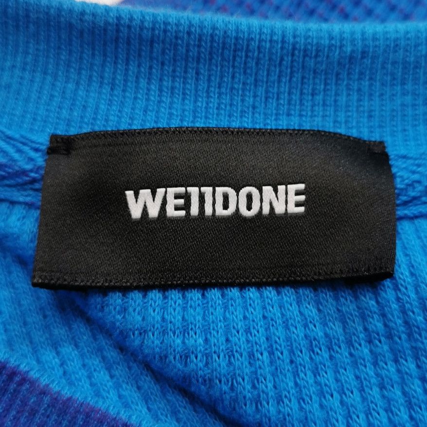 WE11DONE We11done Graphic Waffle Knit T-Shirt Size M Size US M / EU 48-50 / 2 - 5 Thumbnail