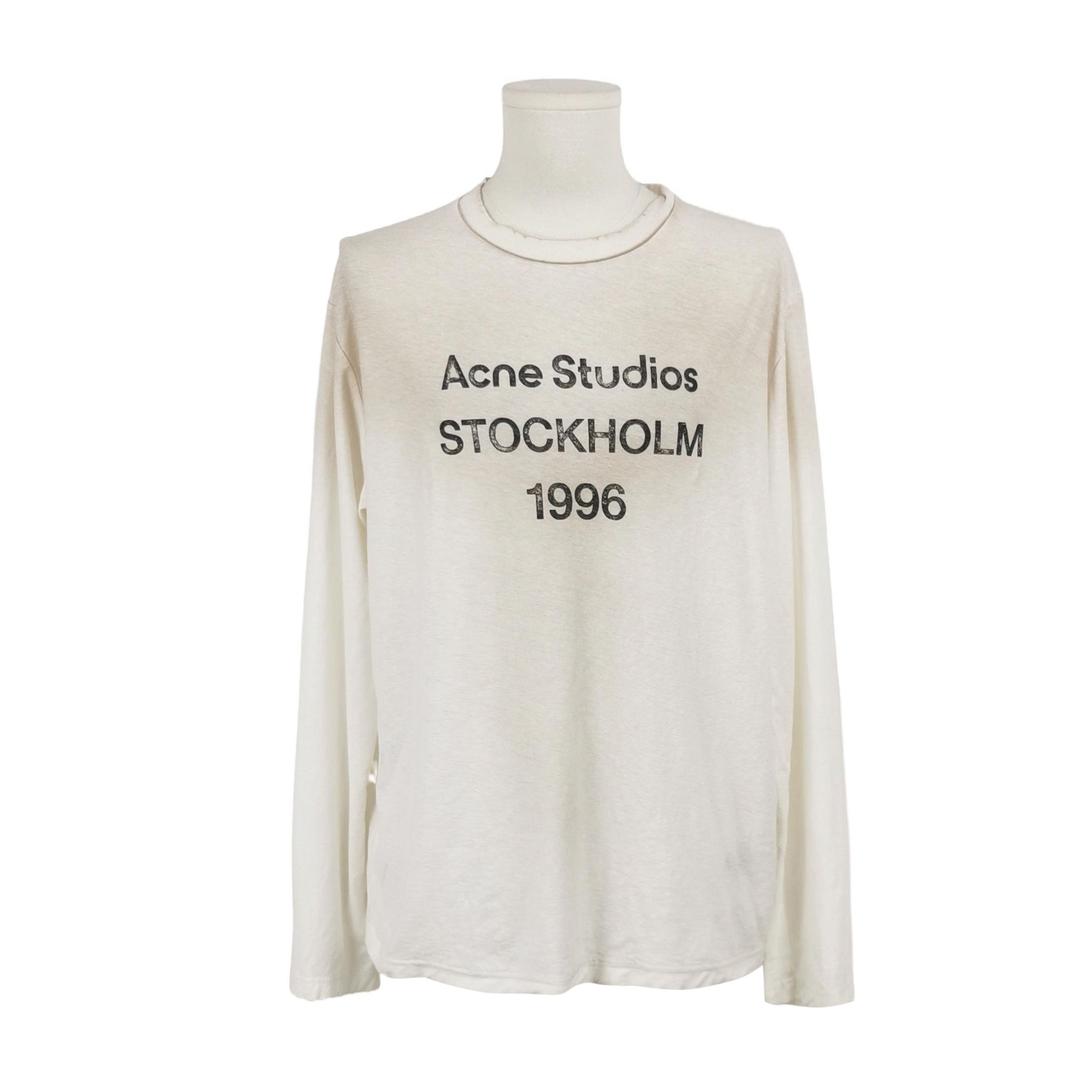 Acne Studios Acne Studios 1996 Logo Long Sleeve T-Shirt M Size US M / EU 48-50 / 2 - 2 Thumbnail