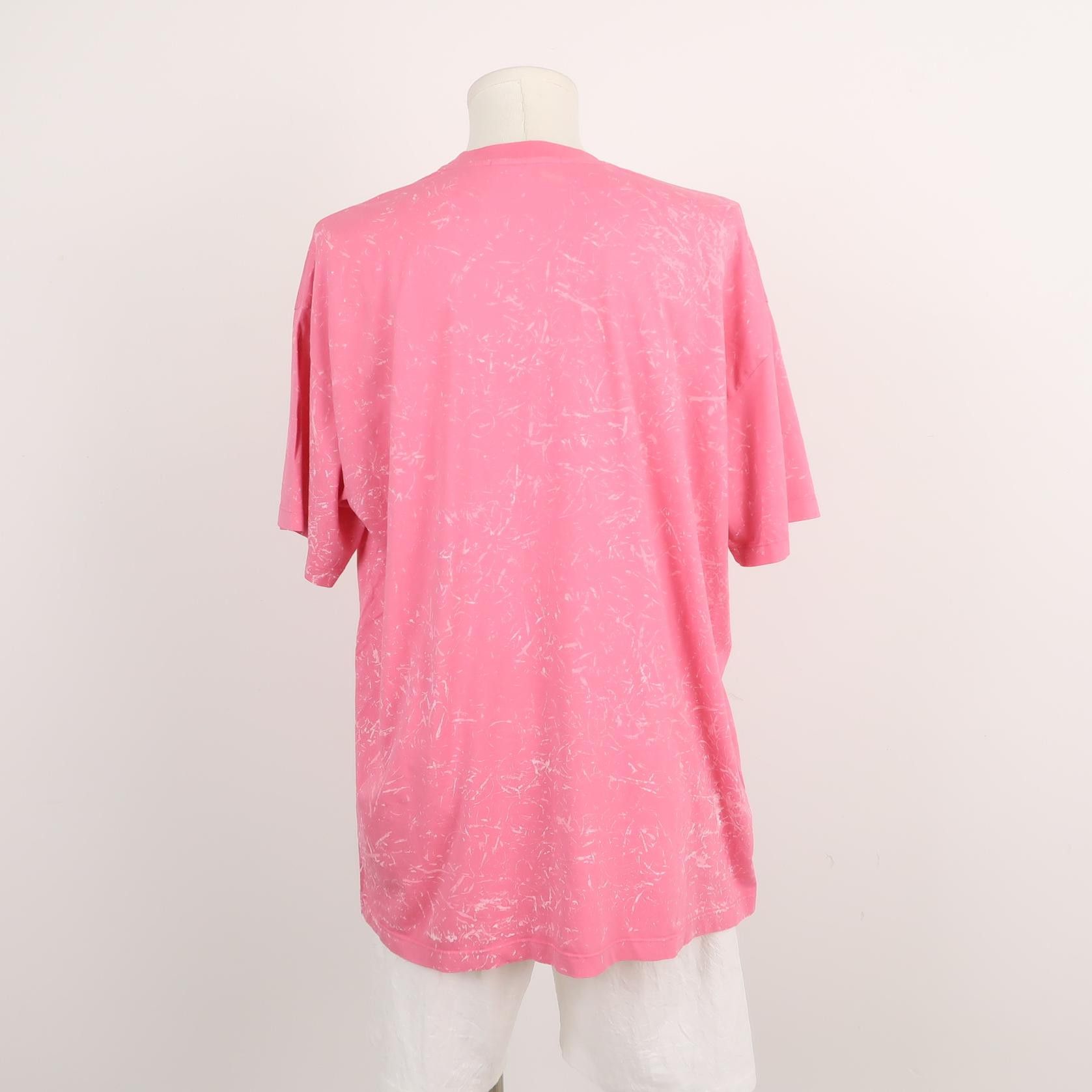 MSGM MSGM Pink Acid Wash Logo T-Shirt Size M Size US M / EU 48-50 / 2 - 3 Thumbnail