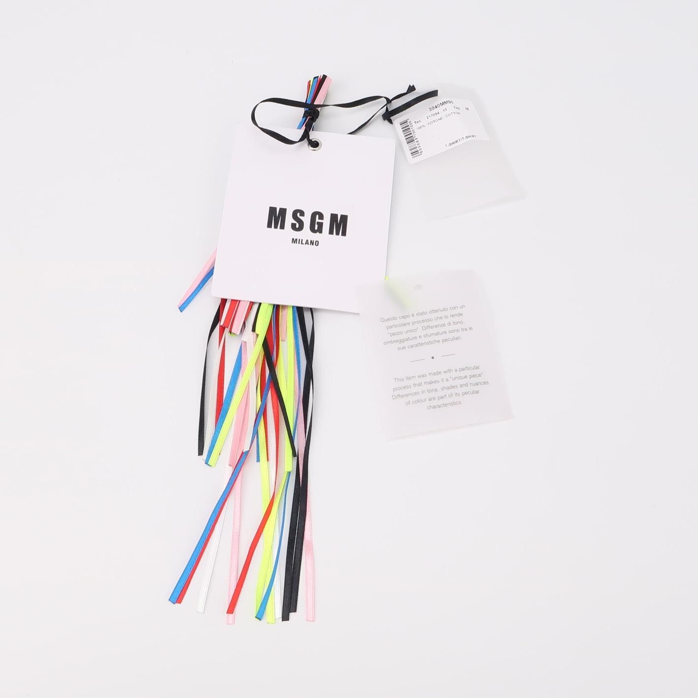 MSGM MSGM Pink Acid Wash Logo T-Shirt Size M Size US M / EU 48-50 / 2 - 5 Thumbnail