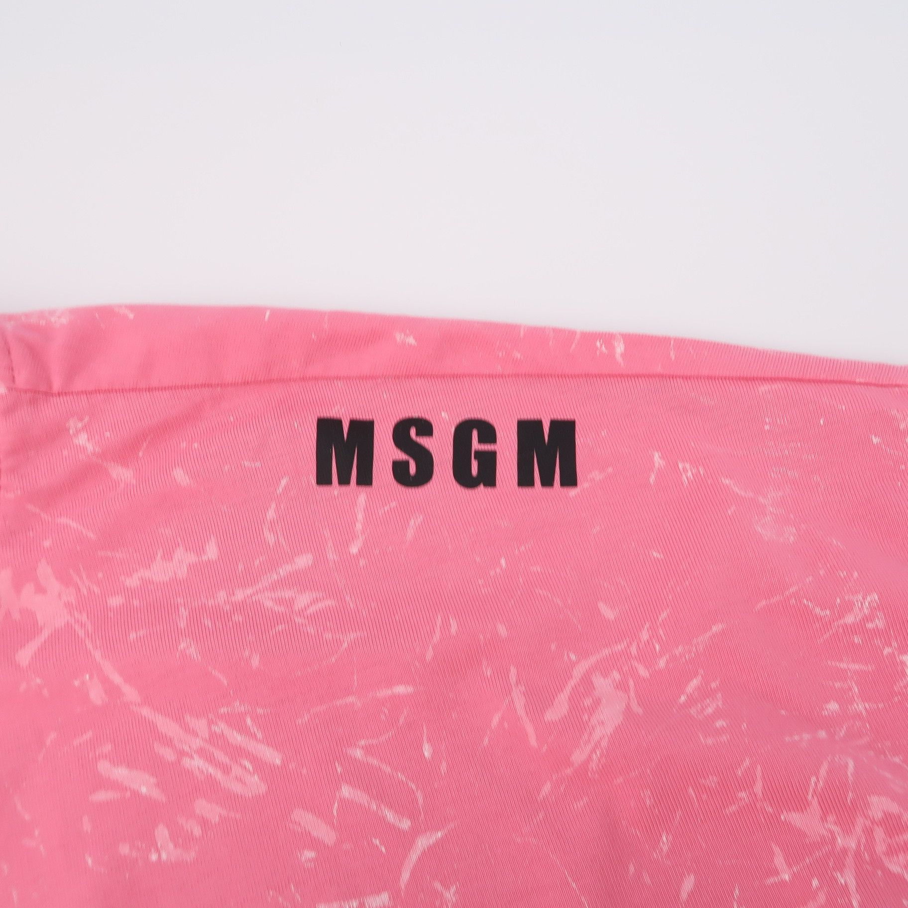 MSGM MSGM Pink Acid Wash Logo T-Shirt Size M Size US M / EU 48-50 / 2 - 4 Thumbnail