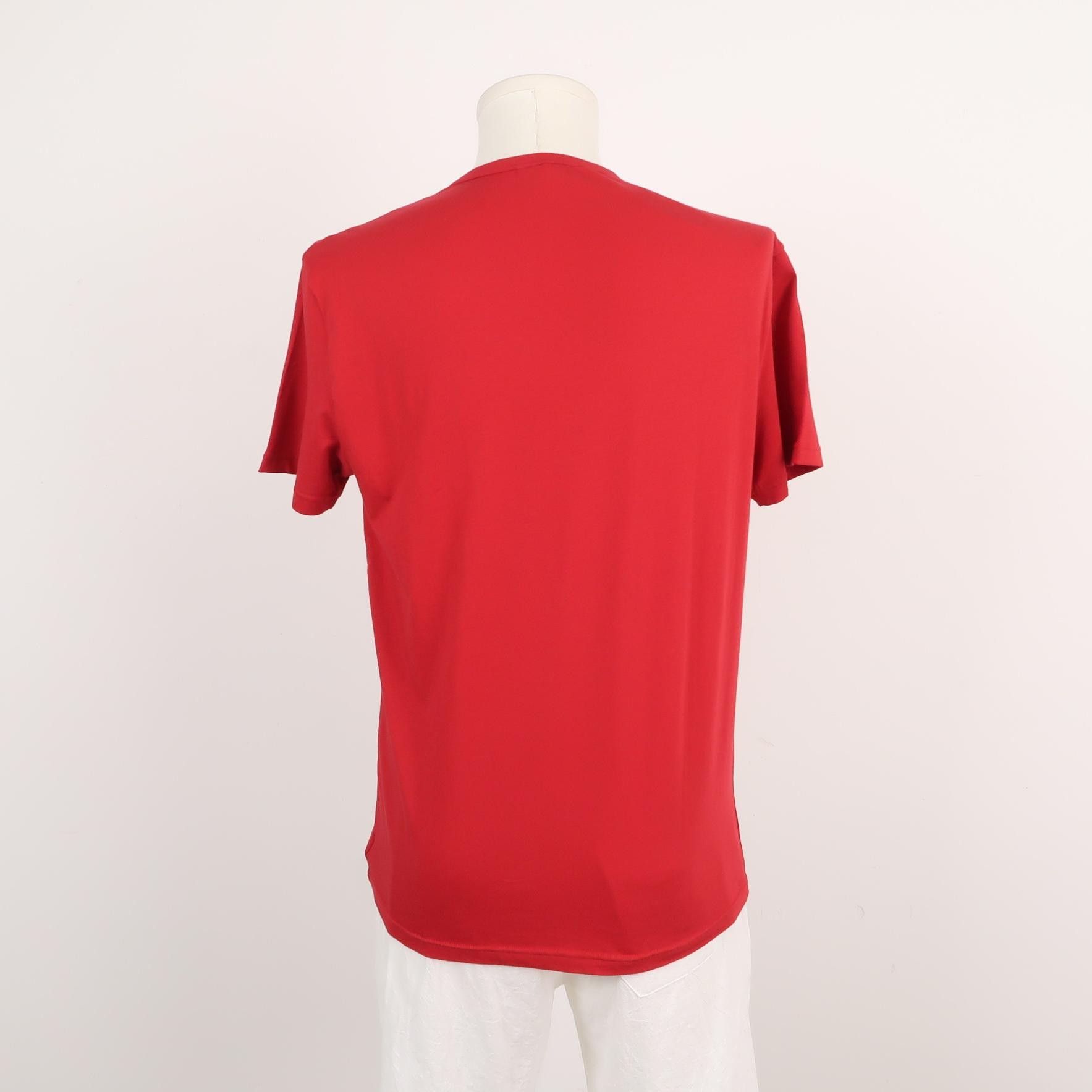 Emporio Armani Emporio Armani Logo Graphic Red T-Shirt Size M Size US M / EU 48-50 / 2 - 3 Thumbnail