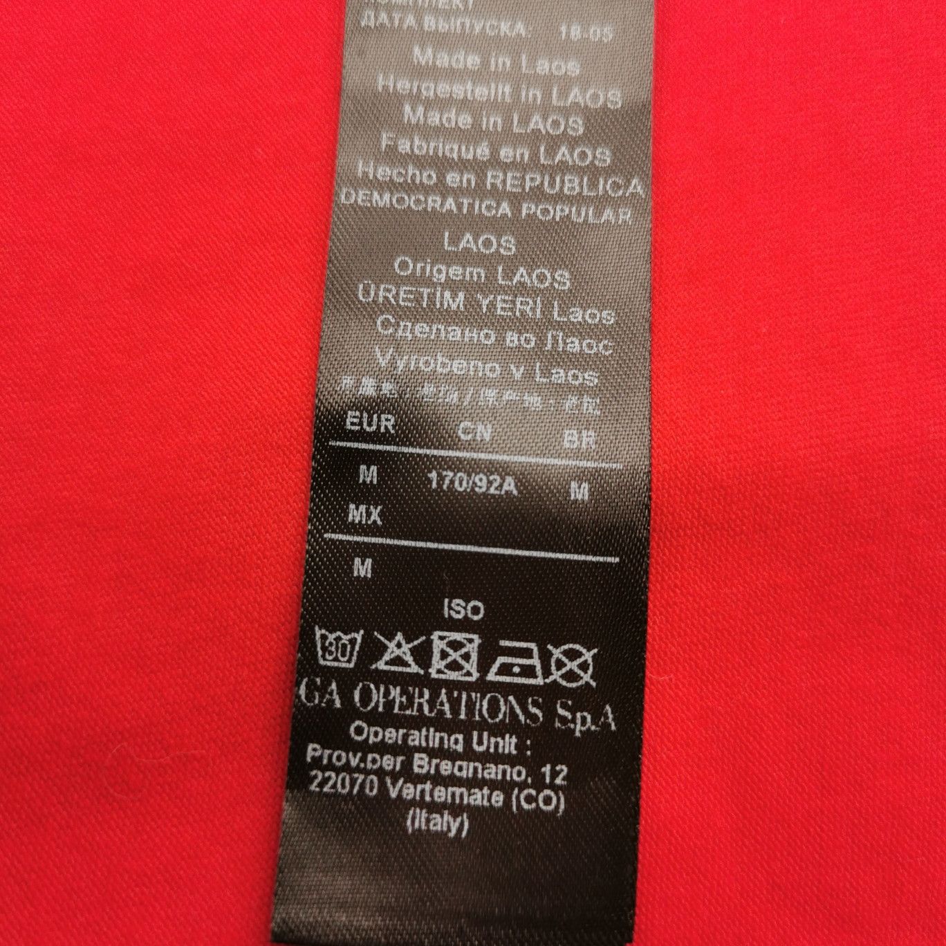 Emporio Armani Emporio Armani Logo Graphic Red T-Shirt Size M Size US M / EU 48-50 / 2 - 6 Thumbnail